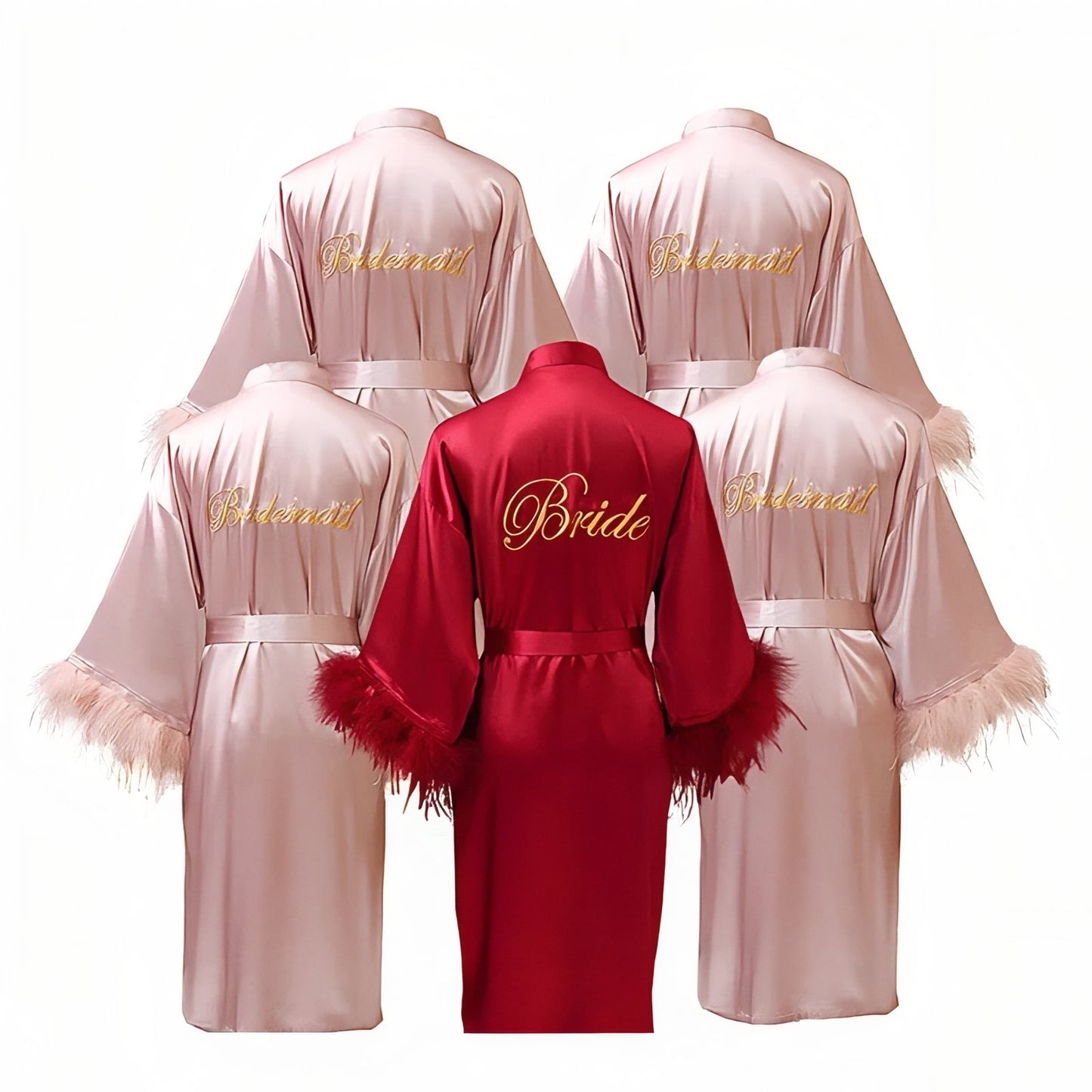 Peignoir Satin Mariage et Demoiselles d'Honneur