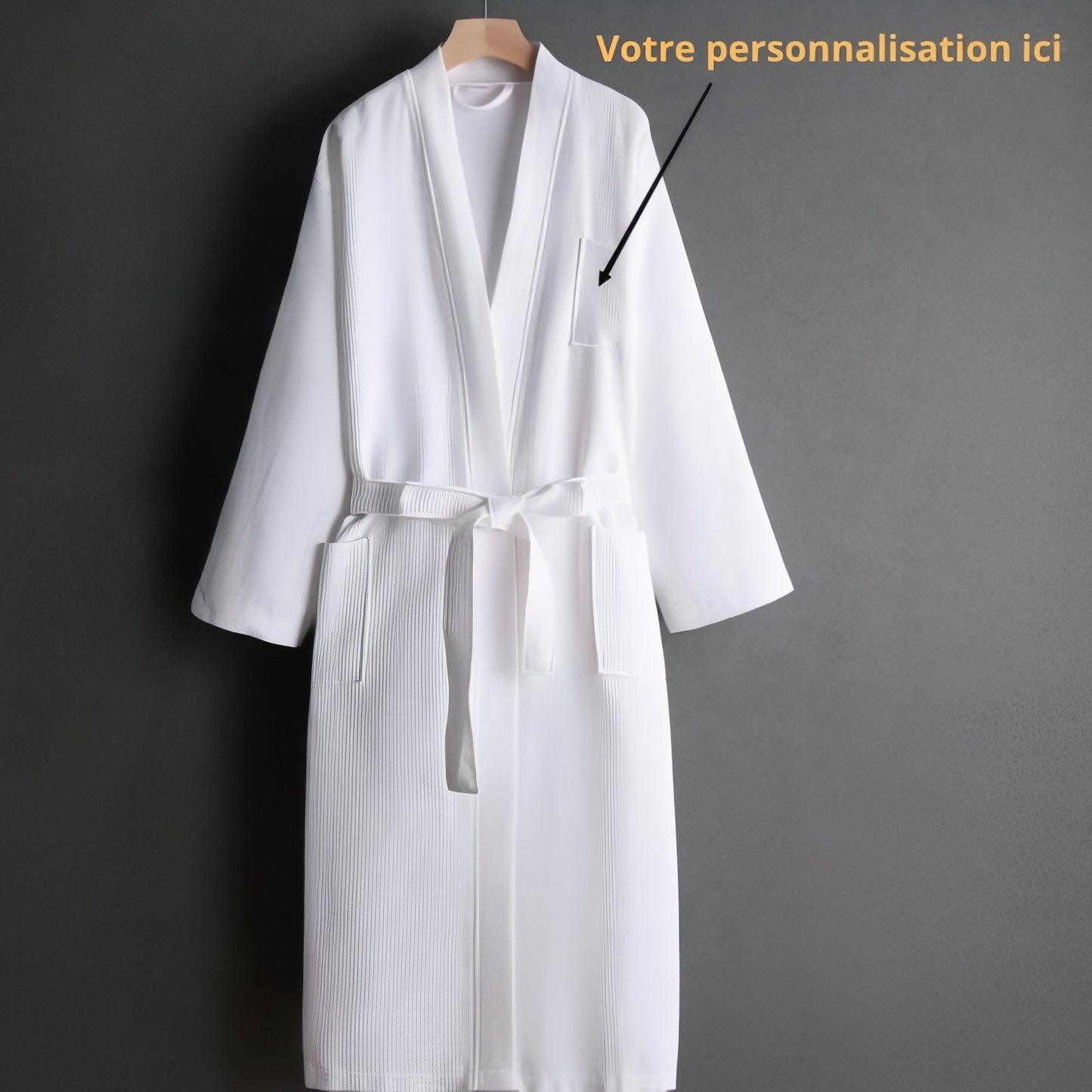 Peignoir Blanc Personnalisé