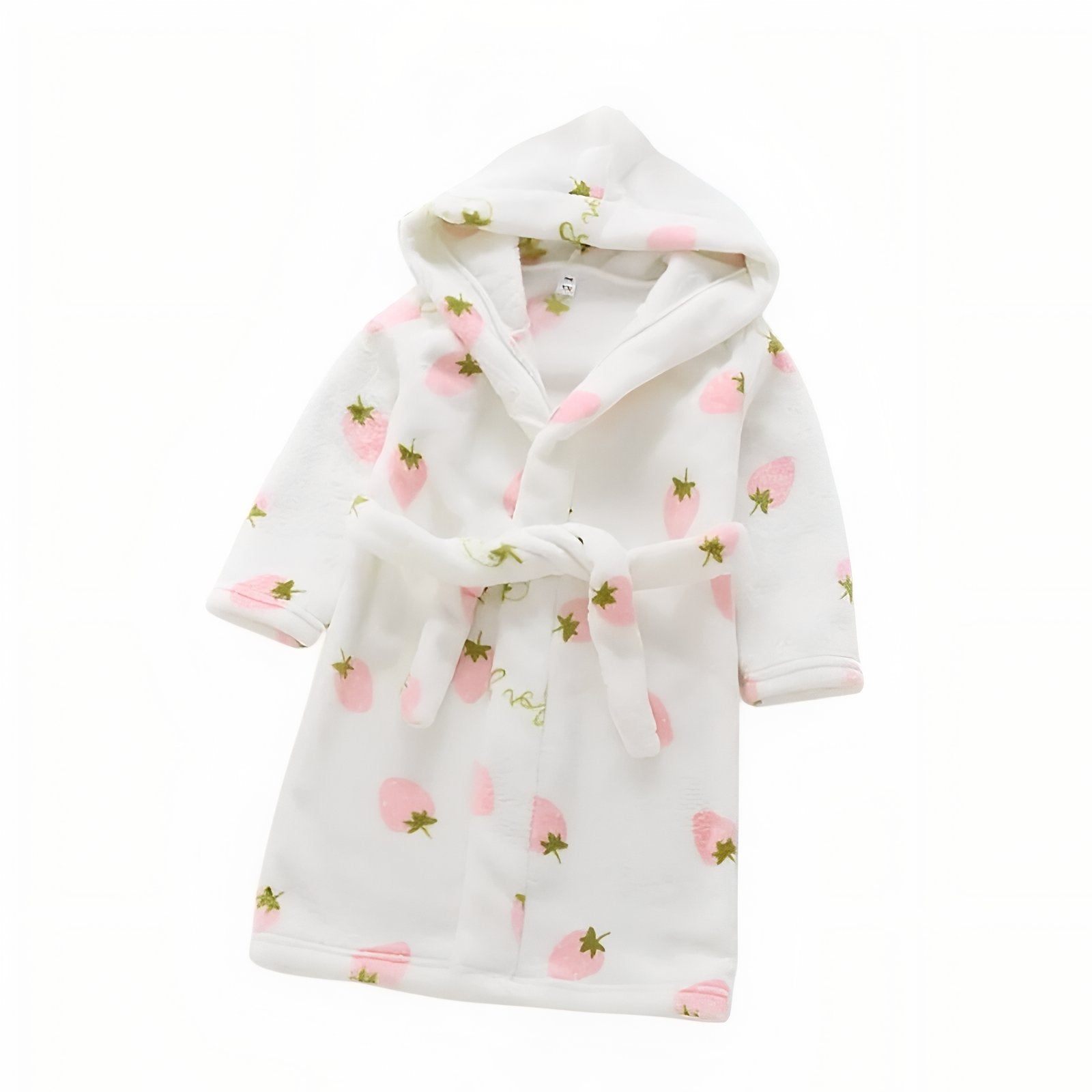 Peignoir de Bain Animaux Enfant Rose et Fraises 2-3 ans 