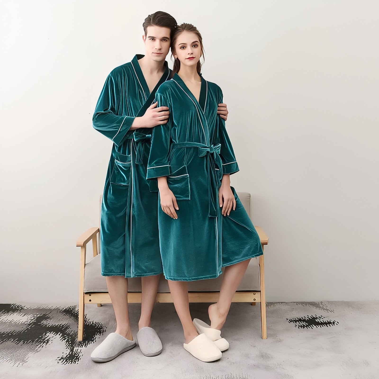 Peignoir Assorti Couple 