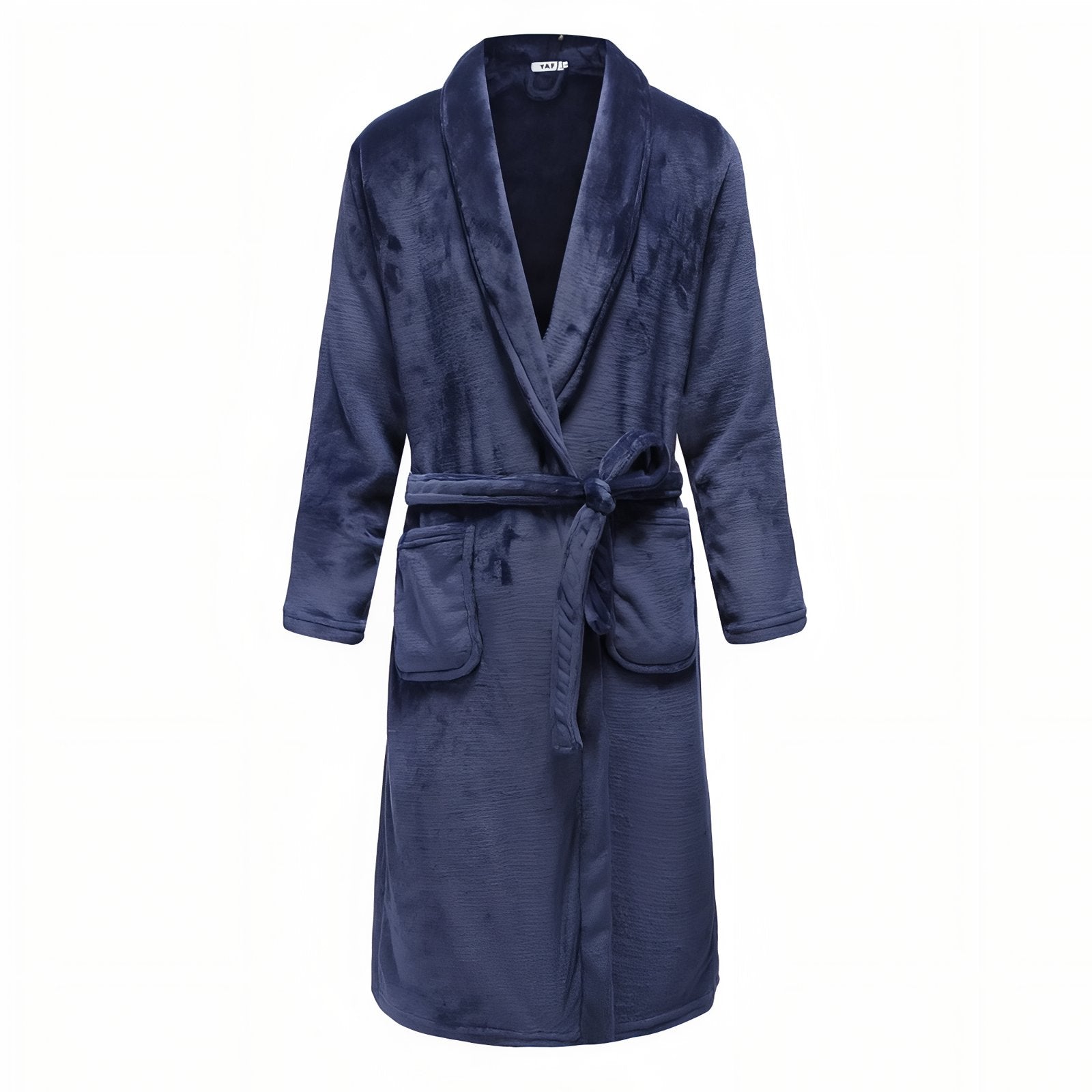 Peignoir Flanelle Homme Bleu Marine (Modèle 2) M 
