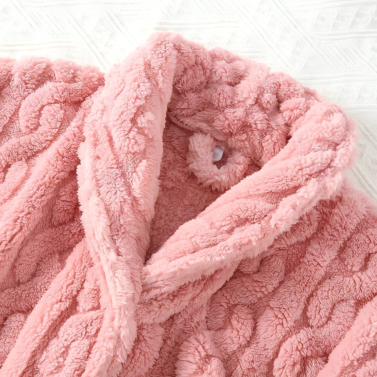 Jolie Robe de Chambre à Boutons Femme 