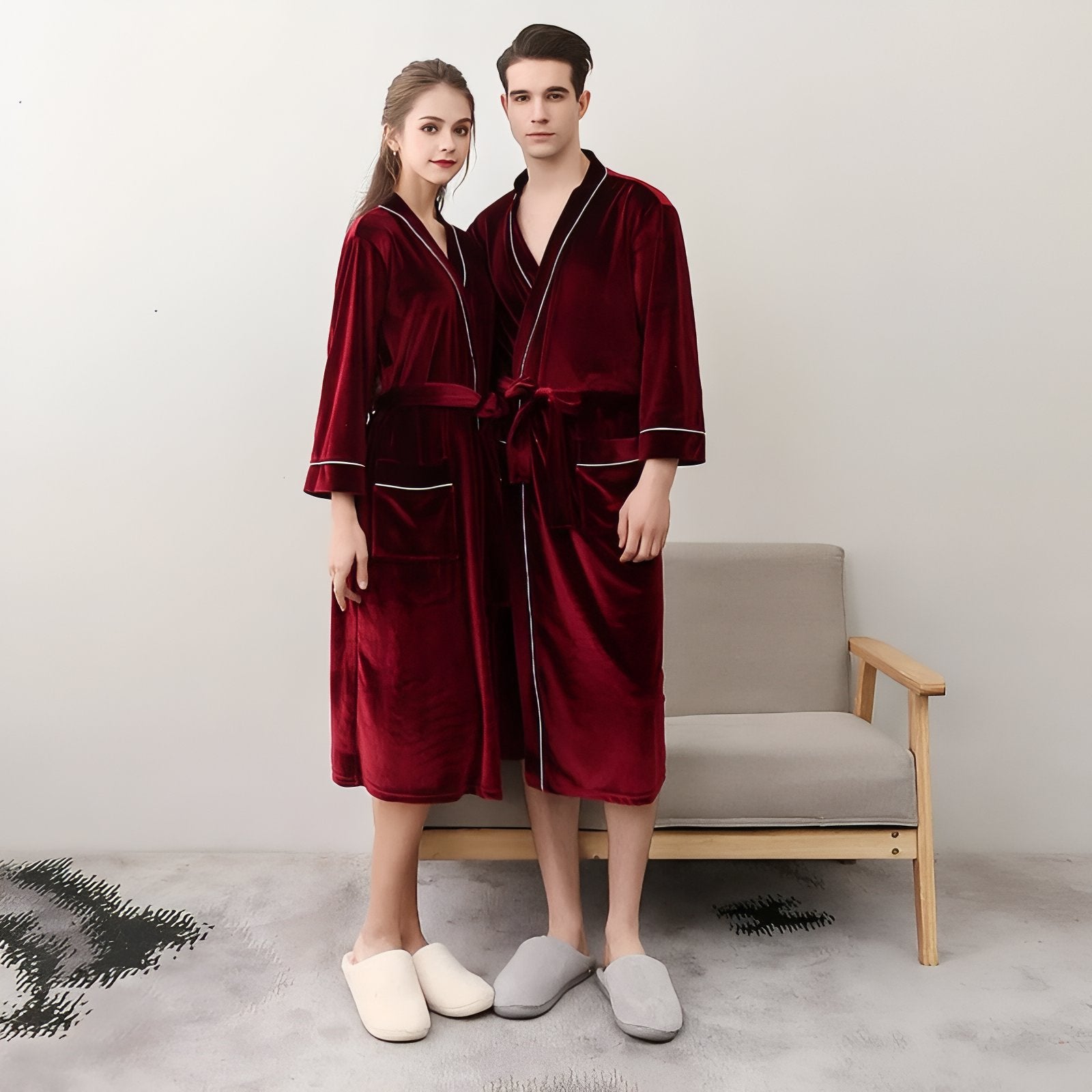 Peignoir Assorti Couple 