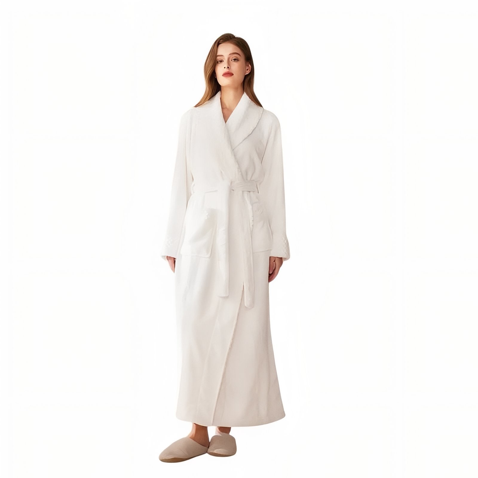 Ensemble Peignoir Couple Blanc (Femme) M 