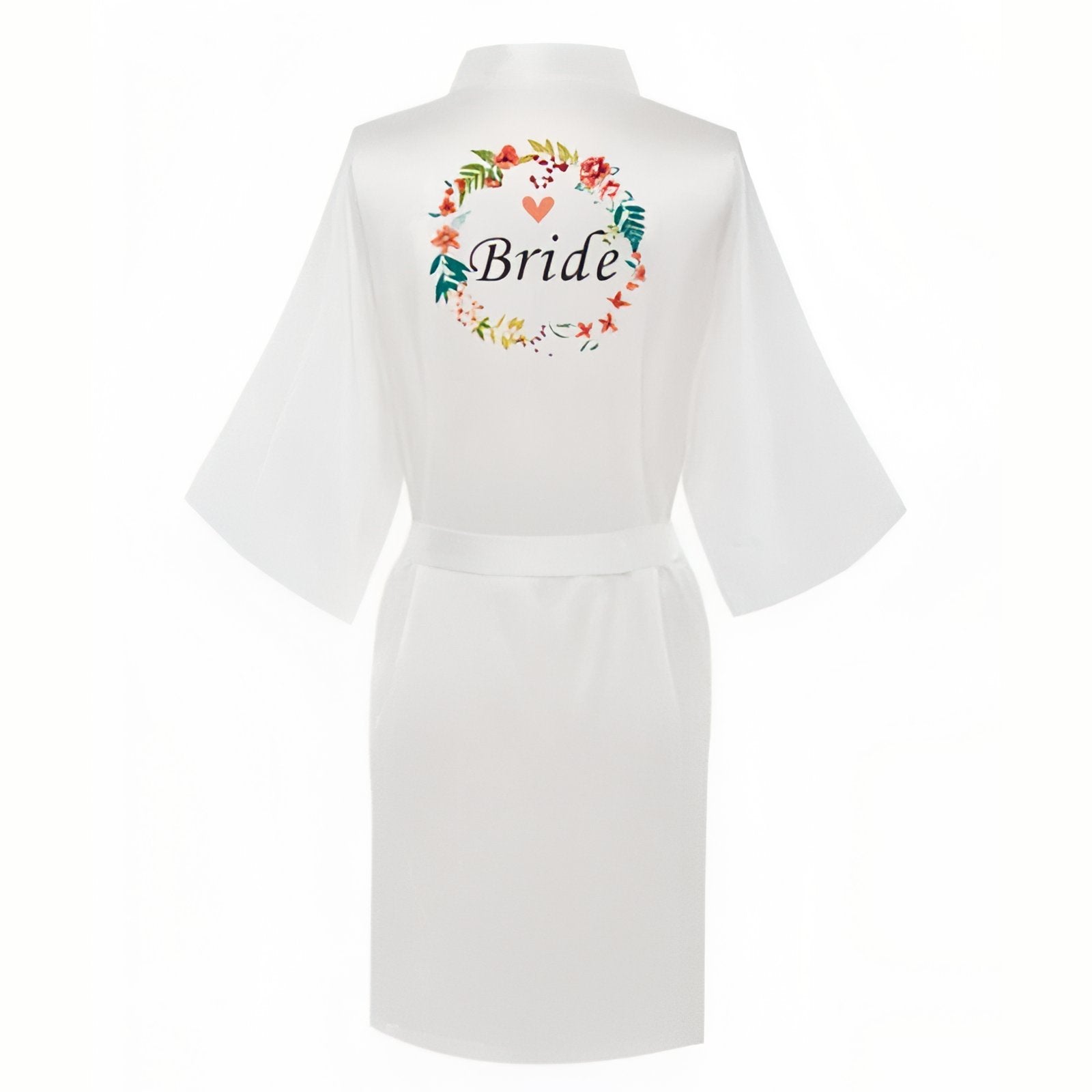 Peignoir Mariée Satin Personnalisé 