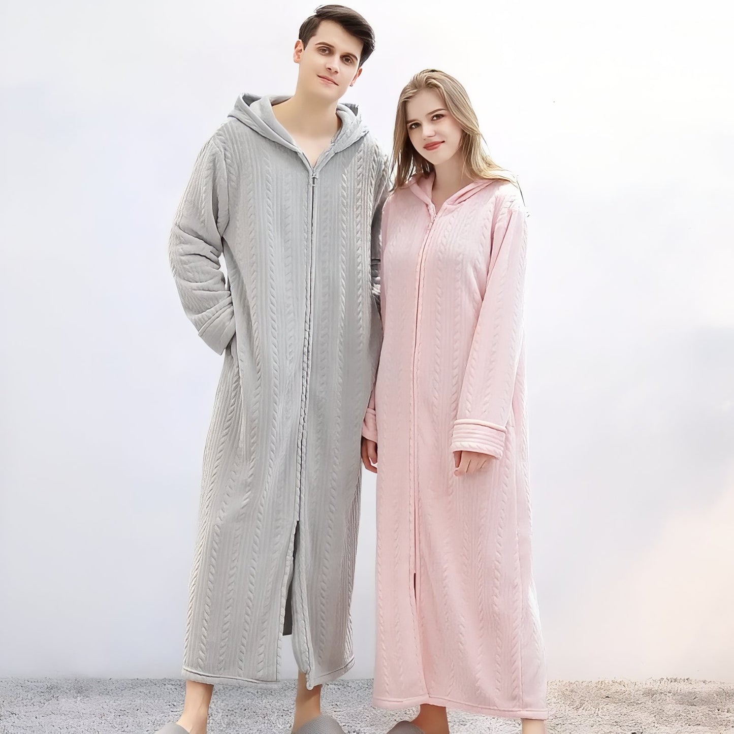 Robe de Chambre Fermeture Eclair 