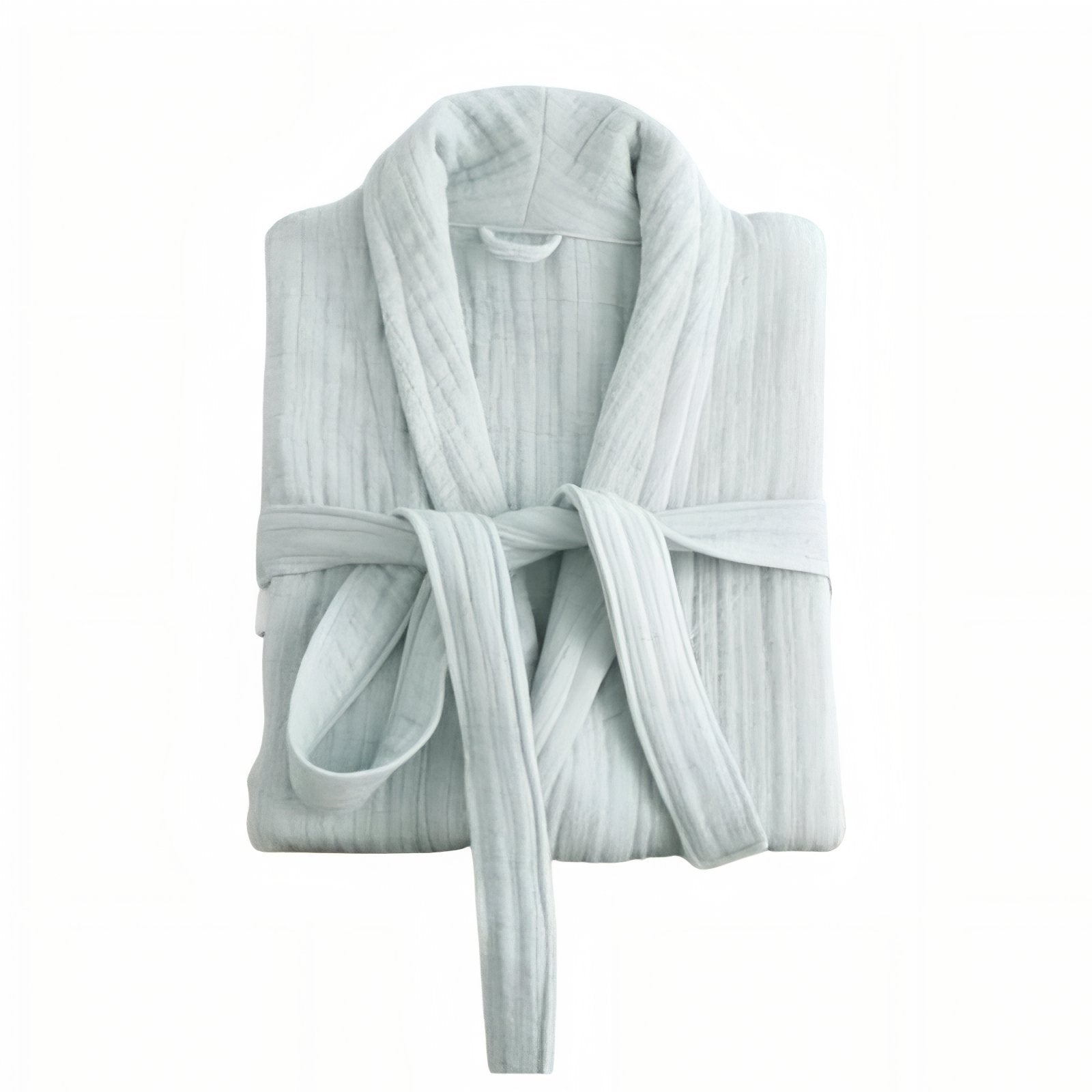 Peignoir Gaze de Coton Femme Vert Pâle L 