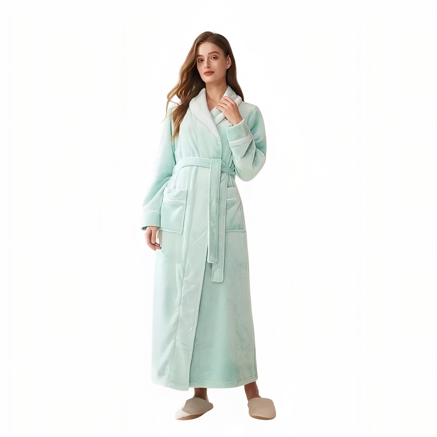 Peignoir de Bain Unisexe Vert Menthe (Femme) M 