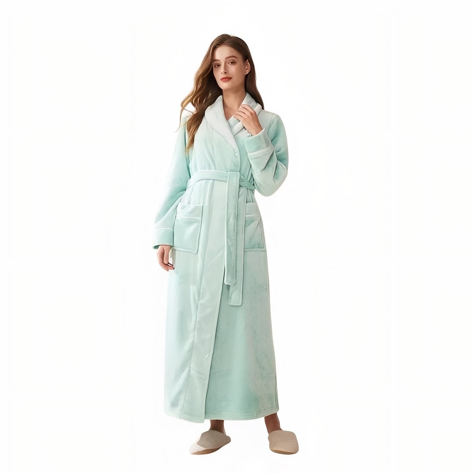 Peignoir de Bain Unisexe Vert Menthe (Femme) M 