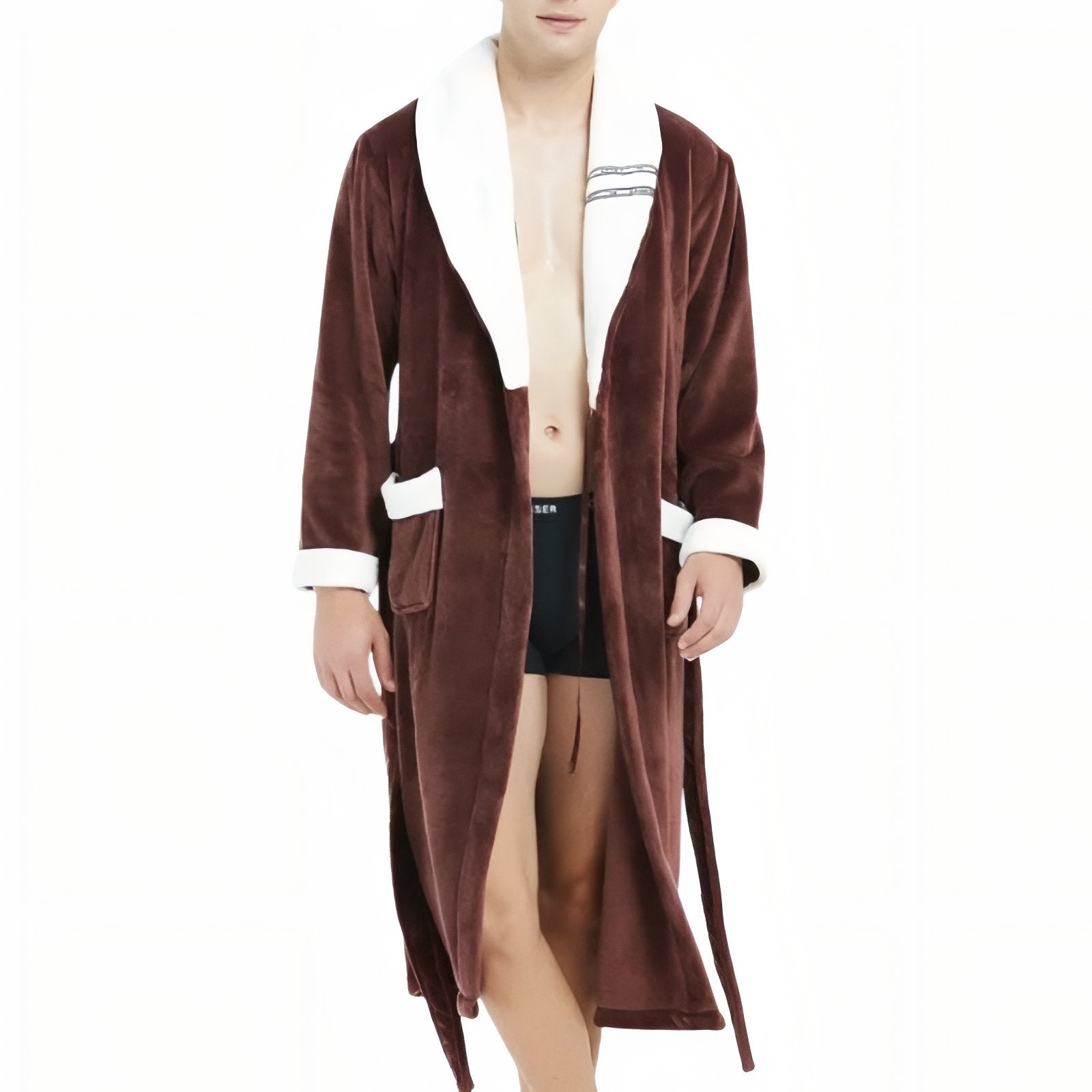 Peignoir Homme Marron 