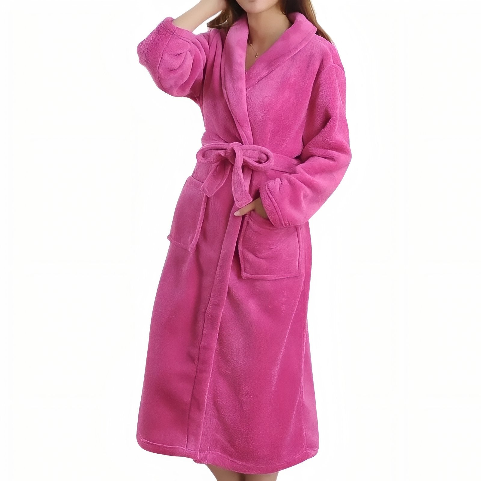 Peignoir De Bain Rose Femme Fuchsia M 