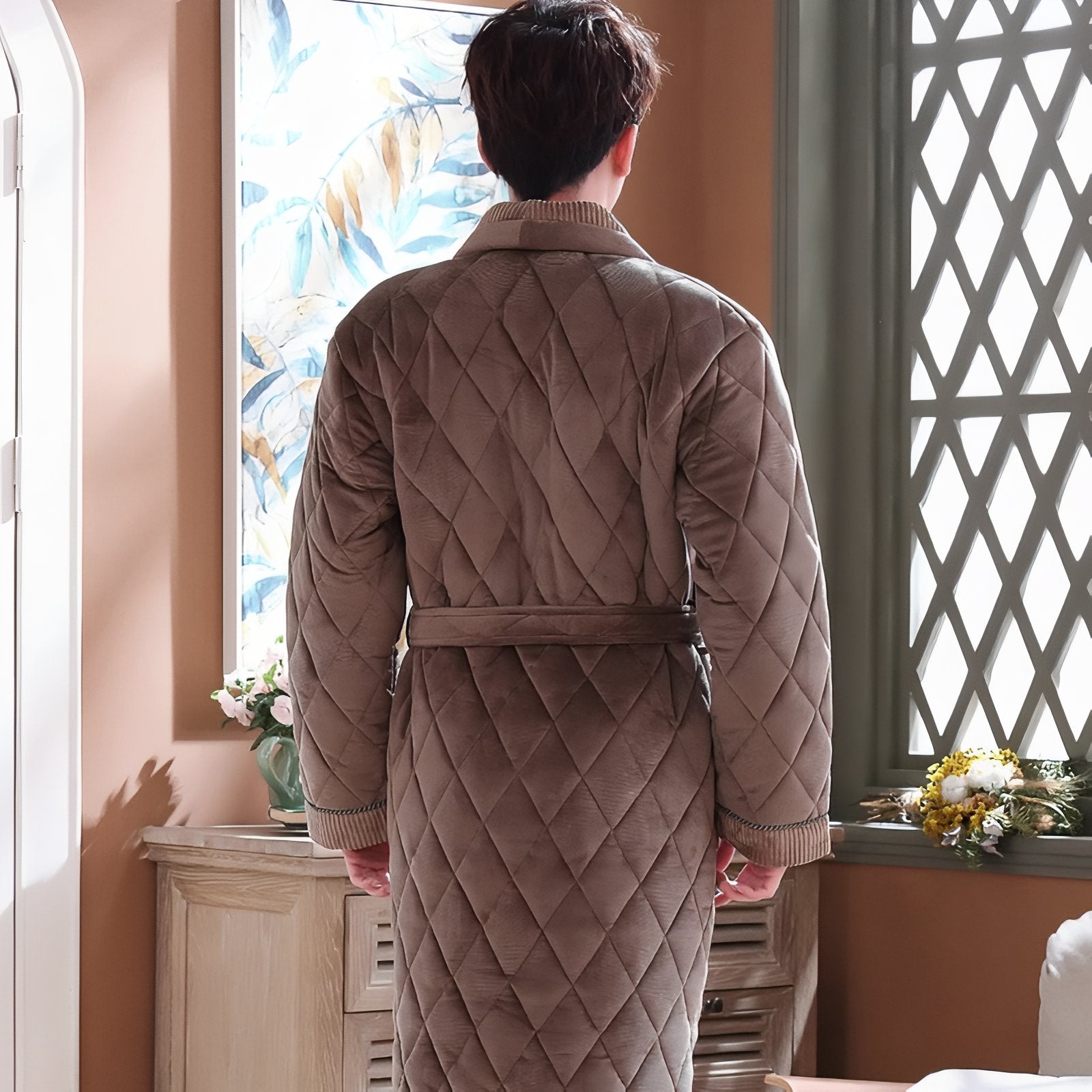 Robe de Chambre Matelassée Coton 