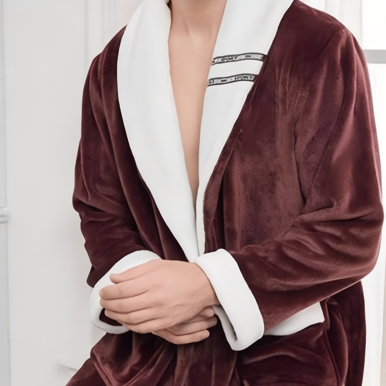 Peignoir Homme Marron 