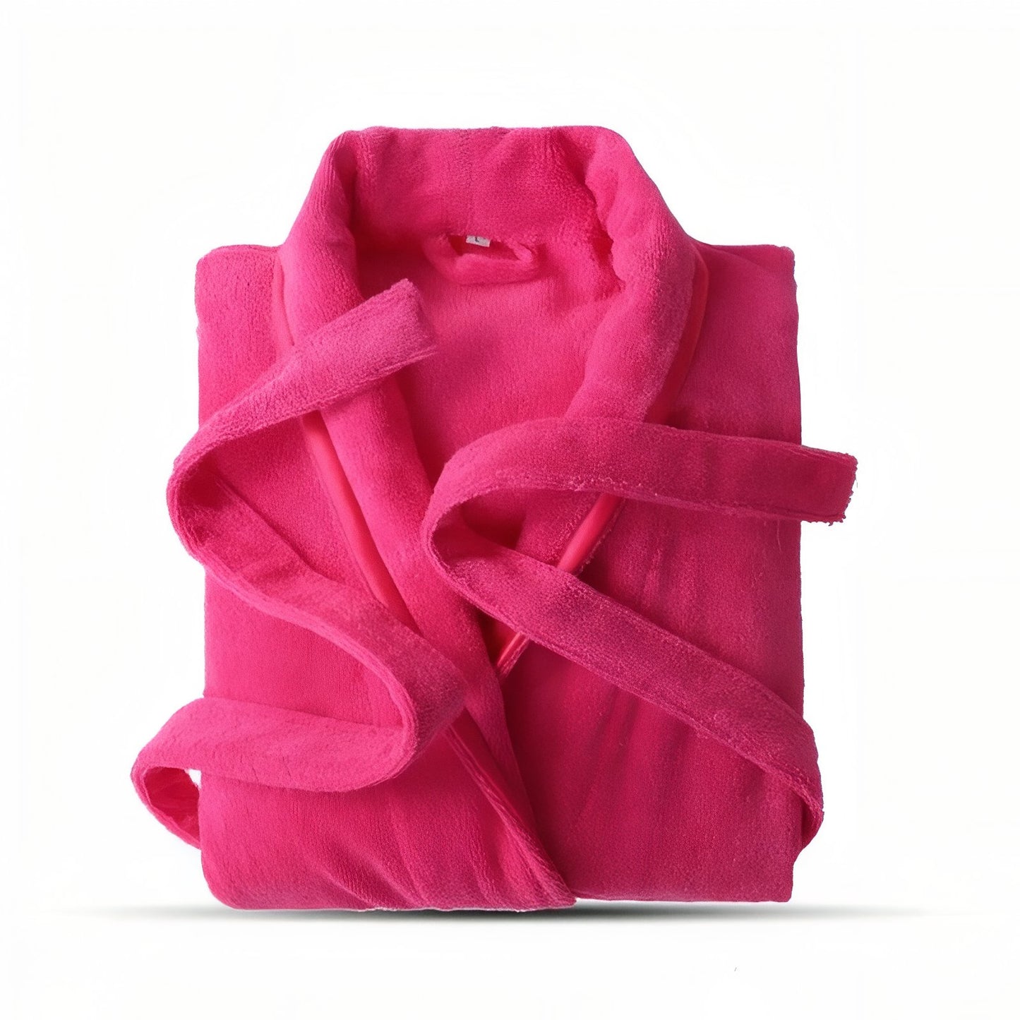 Peignoir Femme 100% Coton Fuchsia M 