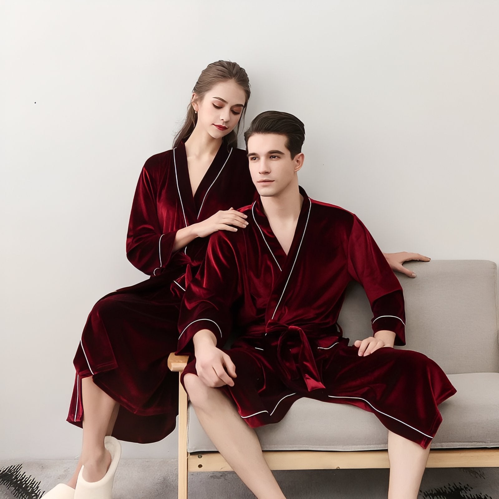 Peignoir Assorti Couple 