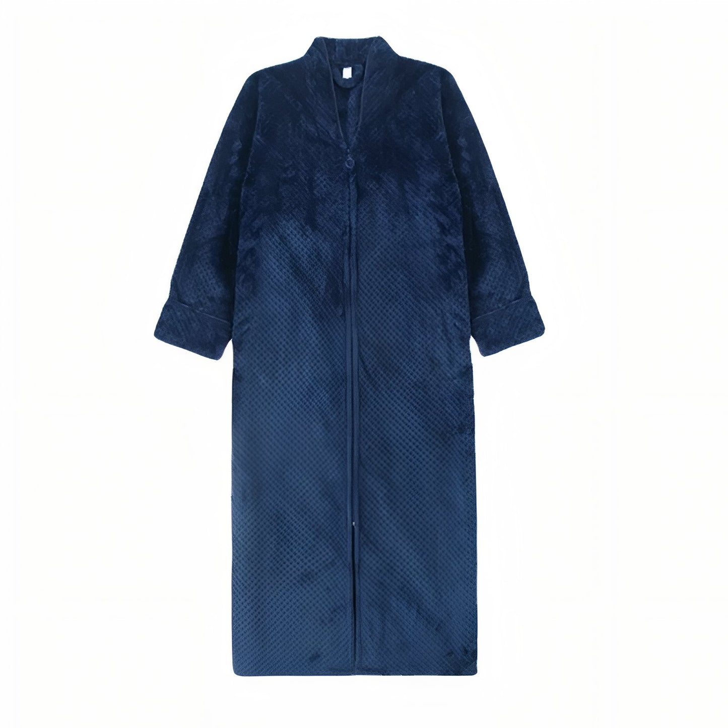 Peignoir Homme Polaire Fermeture Eclair Bleu Nuit M 