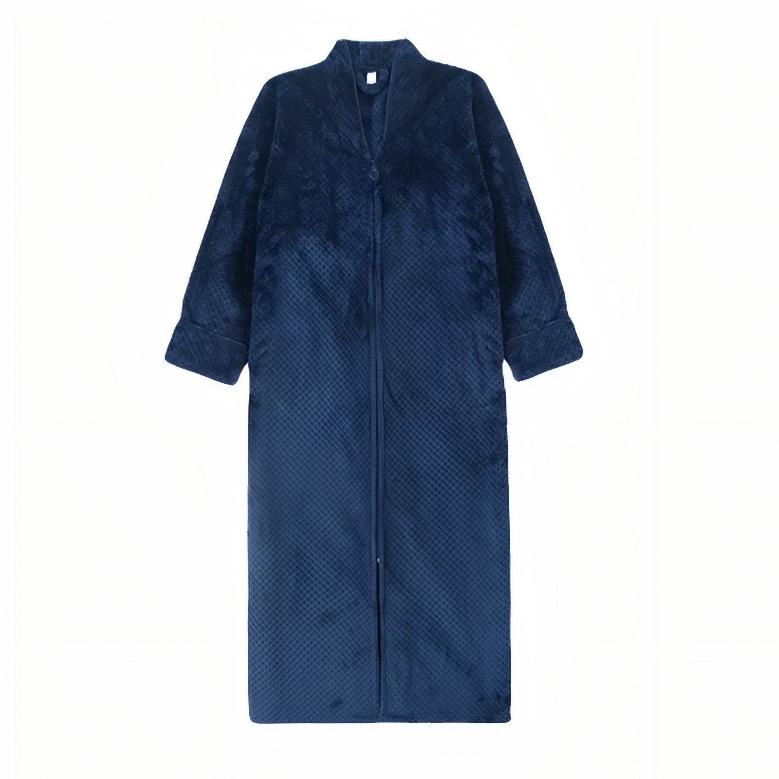 Peignoir Homme Polaire Fermeture Eclair Bleu Nuit M 