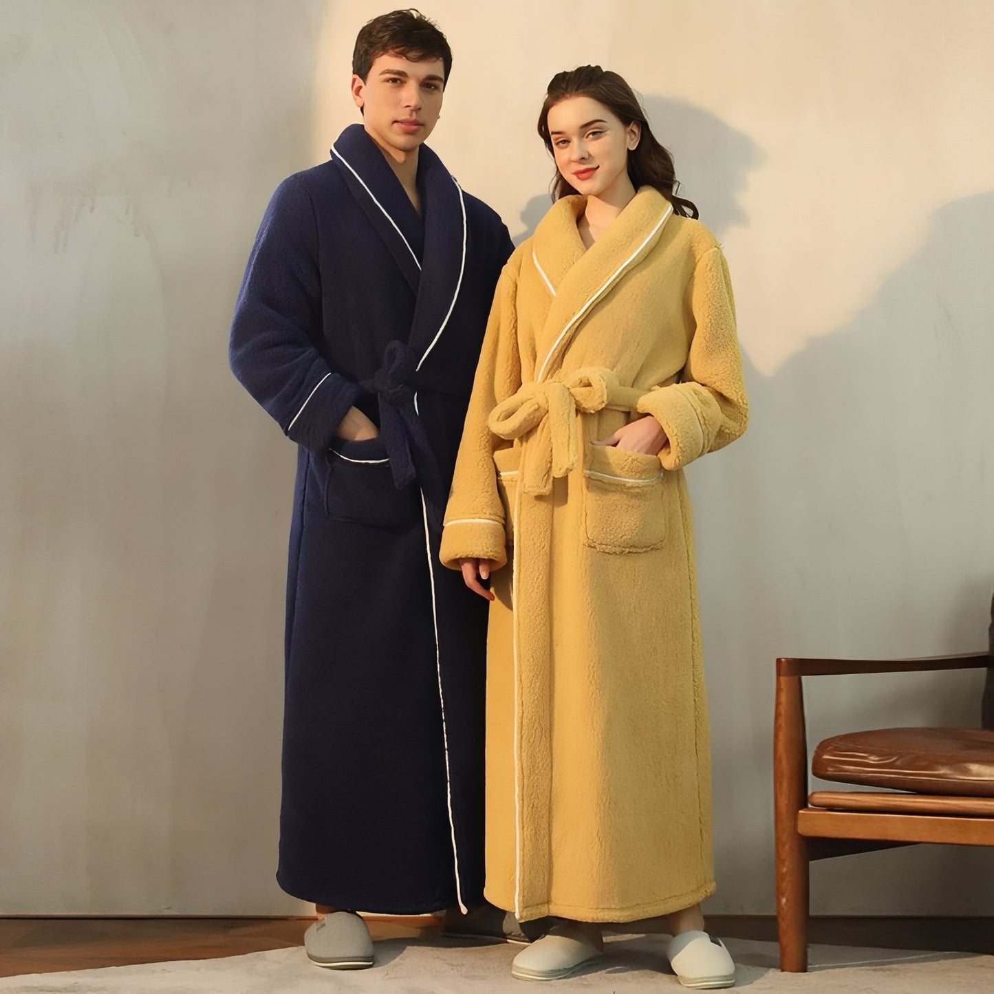Peignoir Homme et Femme Assortis 