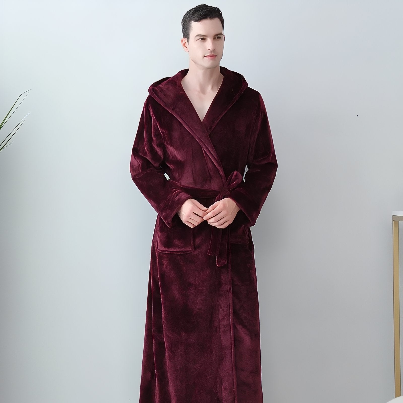 Peignoir de Bain Long avec Capuche 