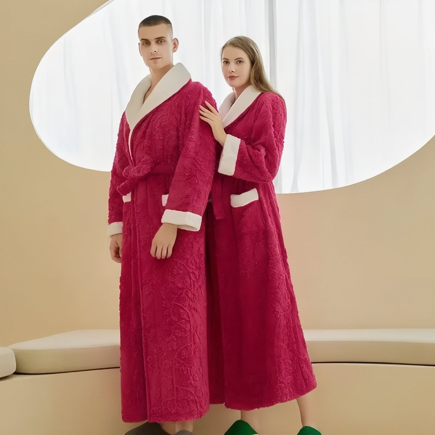 Peignoir Capuche Homme et Femme Assortis 