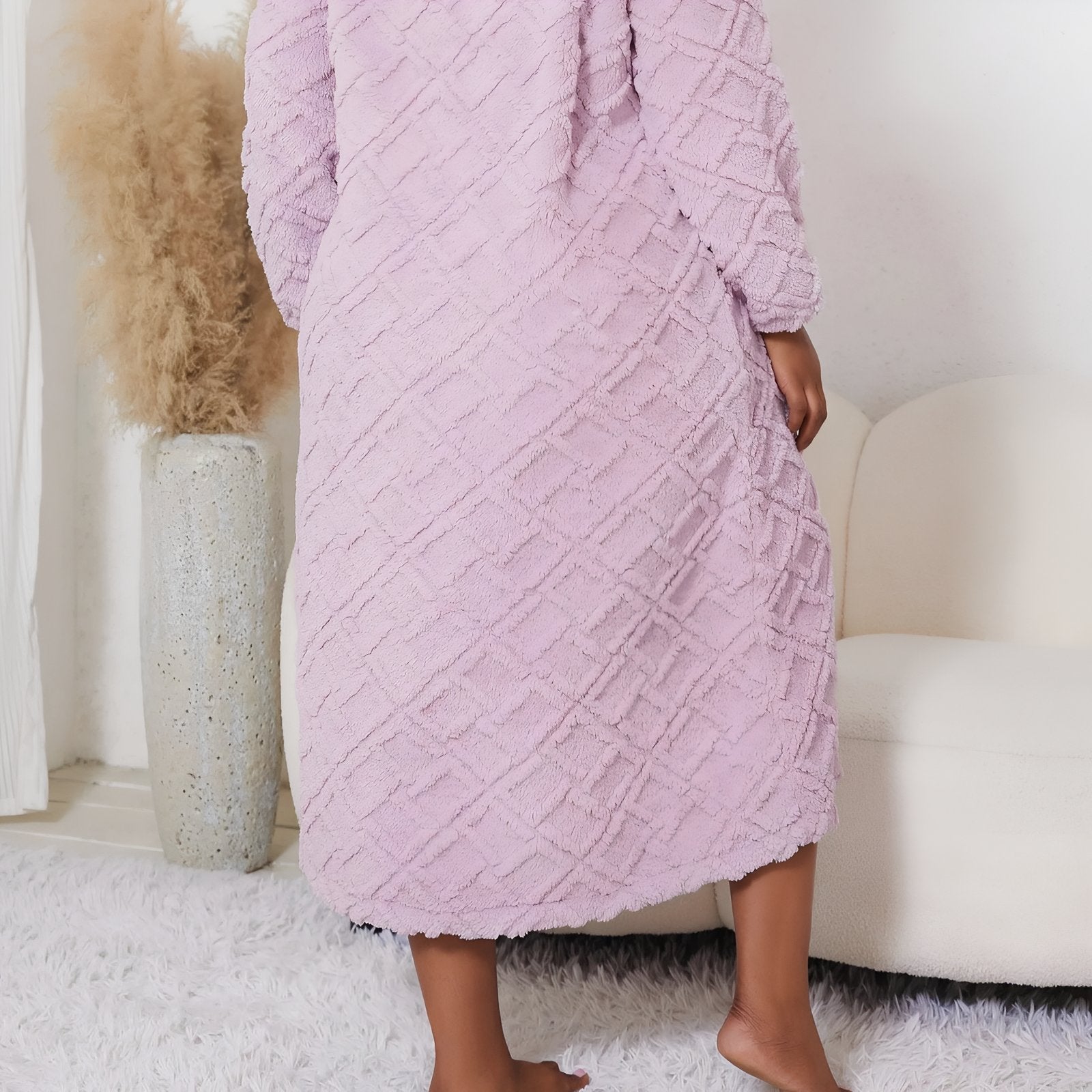 Chemise de Nuit Polaire Femme Grande Taille 