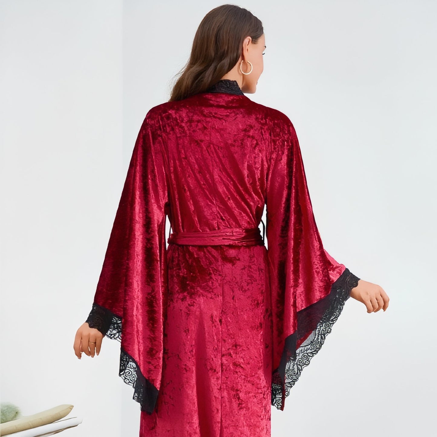 Peignoir Velours Femme Long 