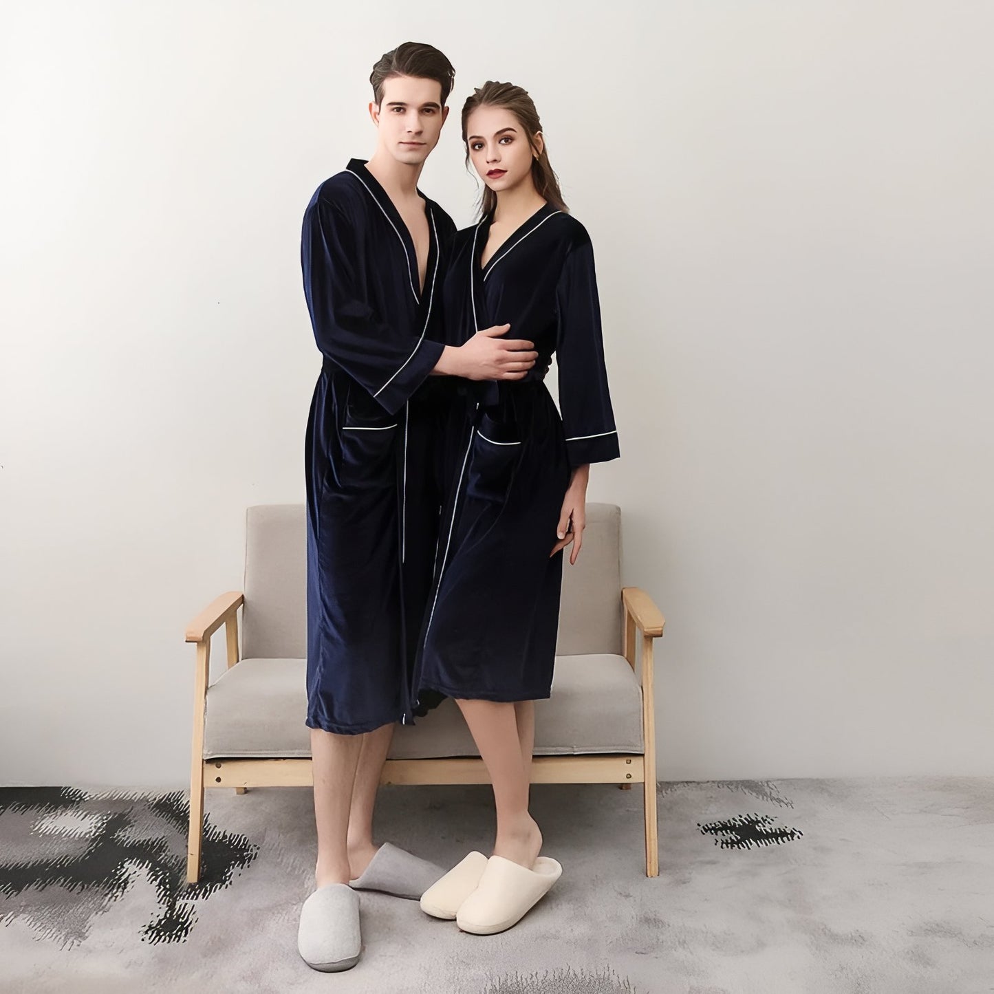 Peignoir Assorti Couple 