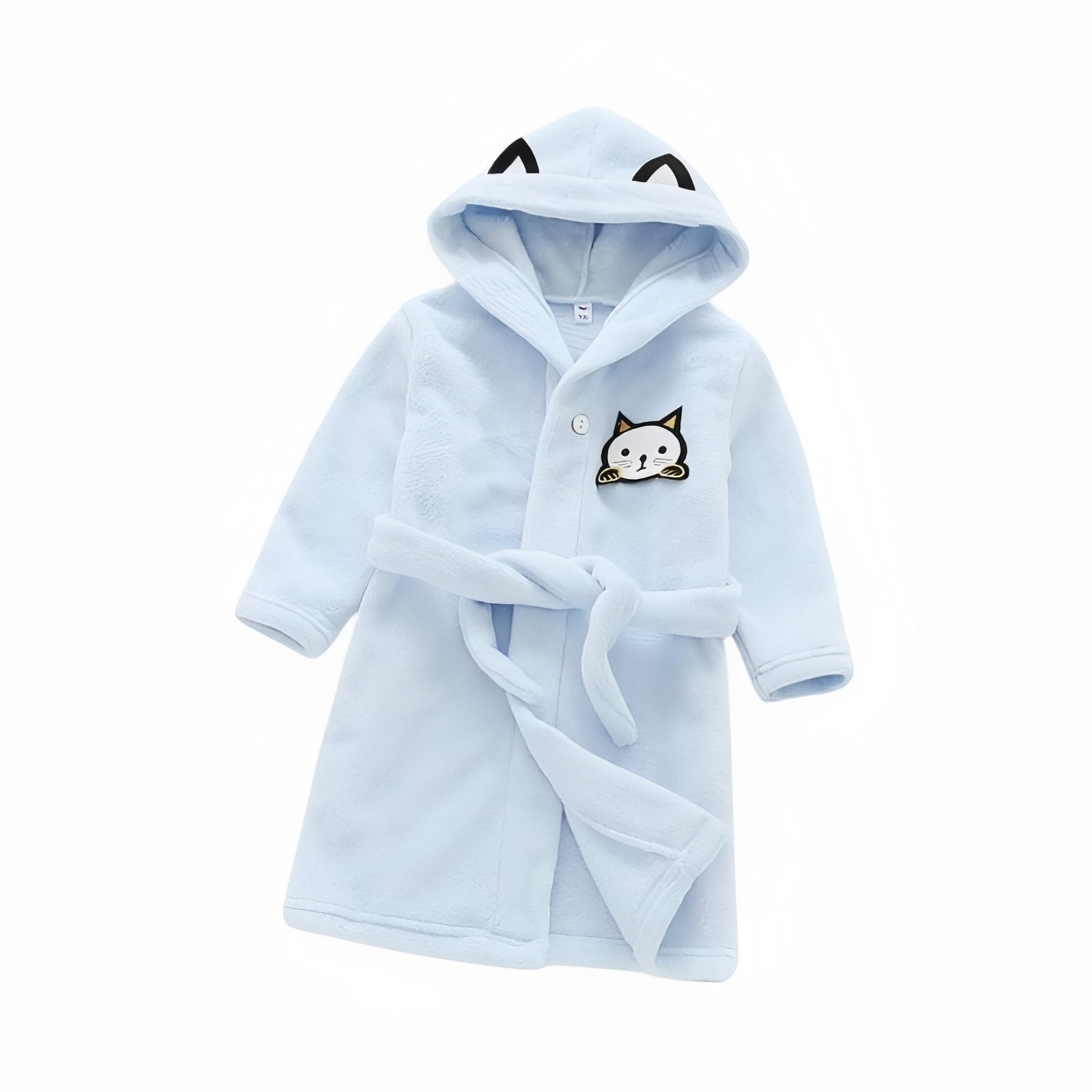 Peignoir Sortie de Bain Enfant Bleu Clair 2-3 ans 