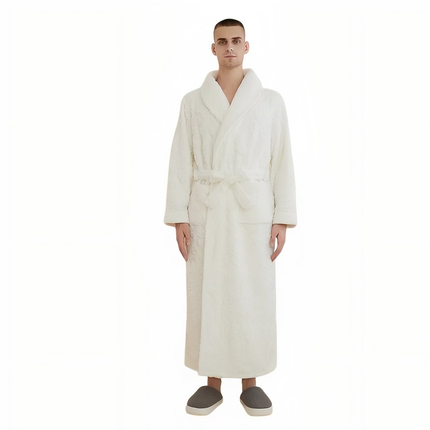 Peignoir Capuche Homme et Femme Assortis Blanc (Homme) M 