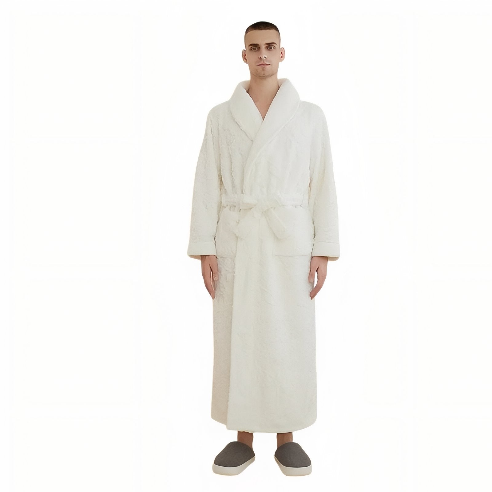Peignoir Capuche Homme et Femme Assortis Blanc (Homme) M 