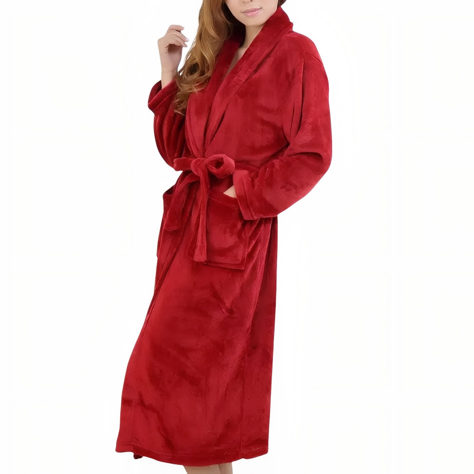 Peignoir De Bain Rouge Femme Rouge M 