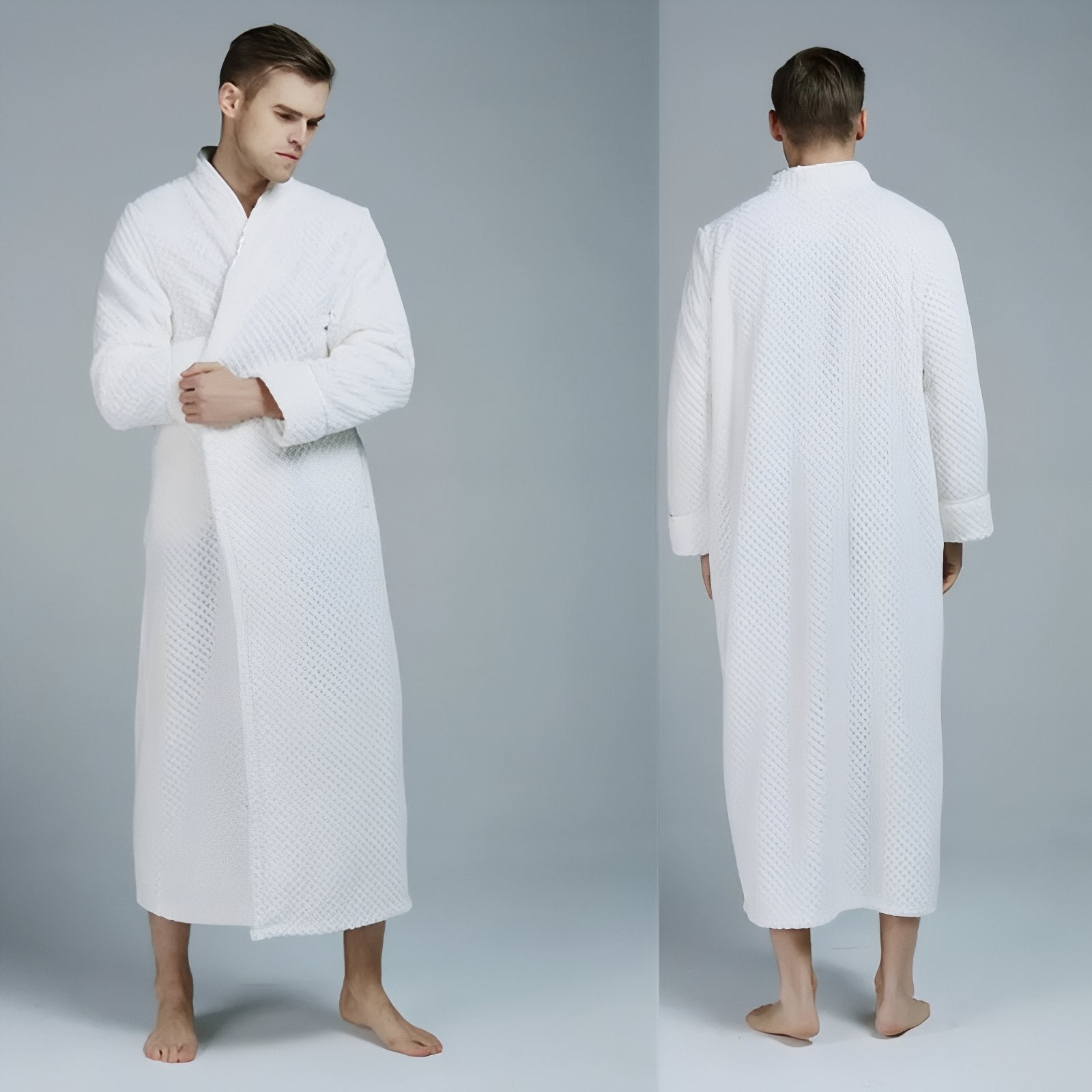 Peignoir Homme Polaire Fermeture Eclair 
