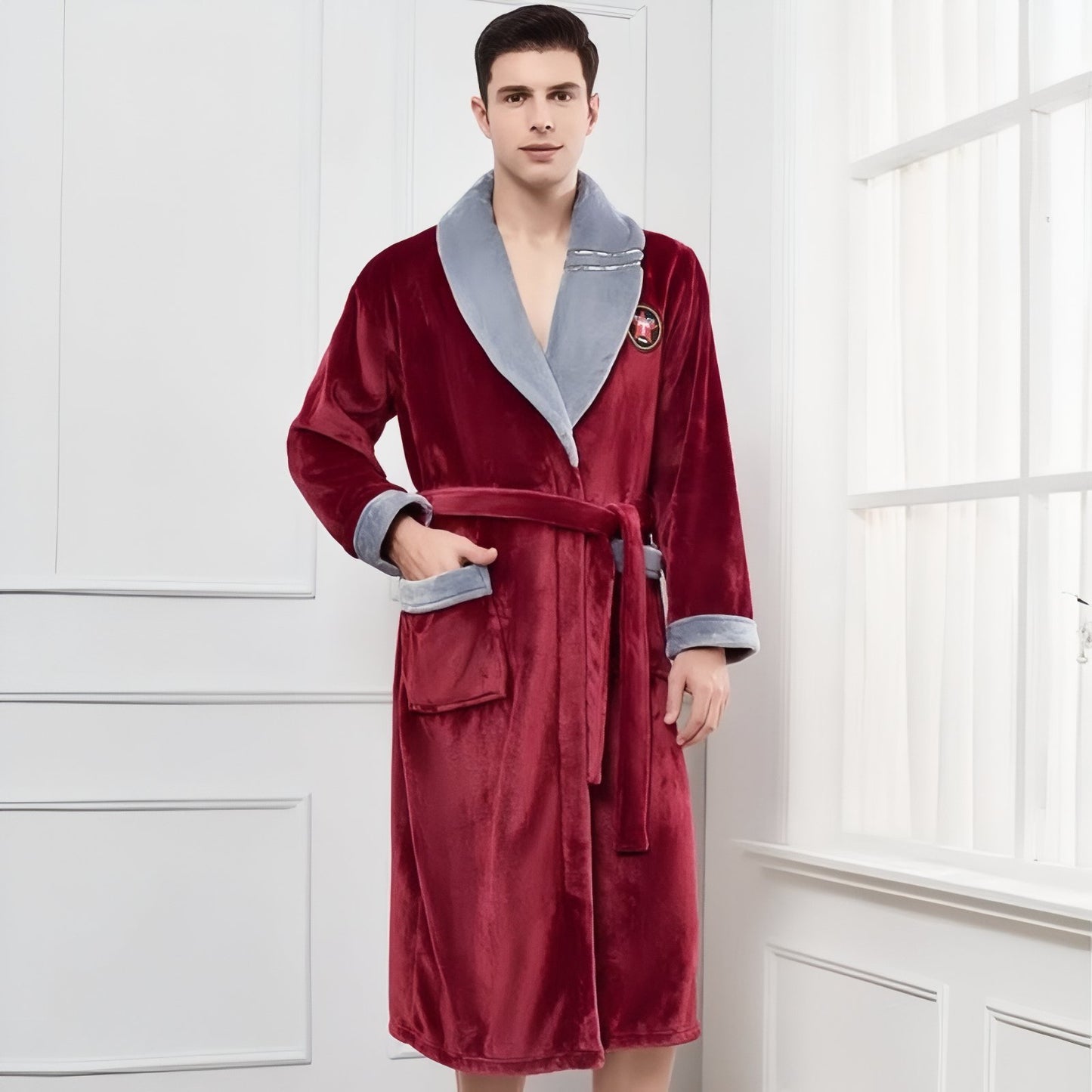 Peignoir De Bain Eponge Homme 
