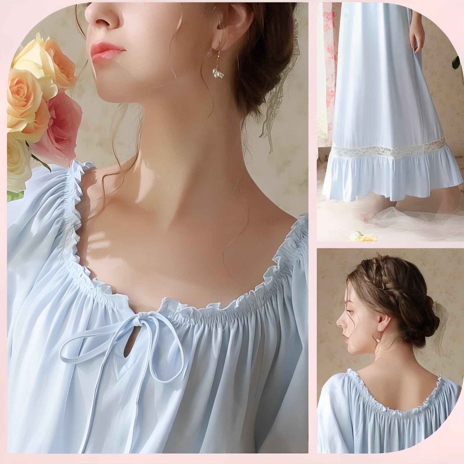 Chemise de Nuit Longue Elégante 