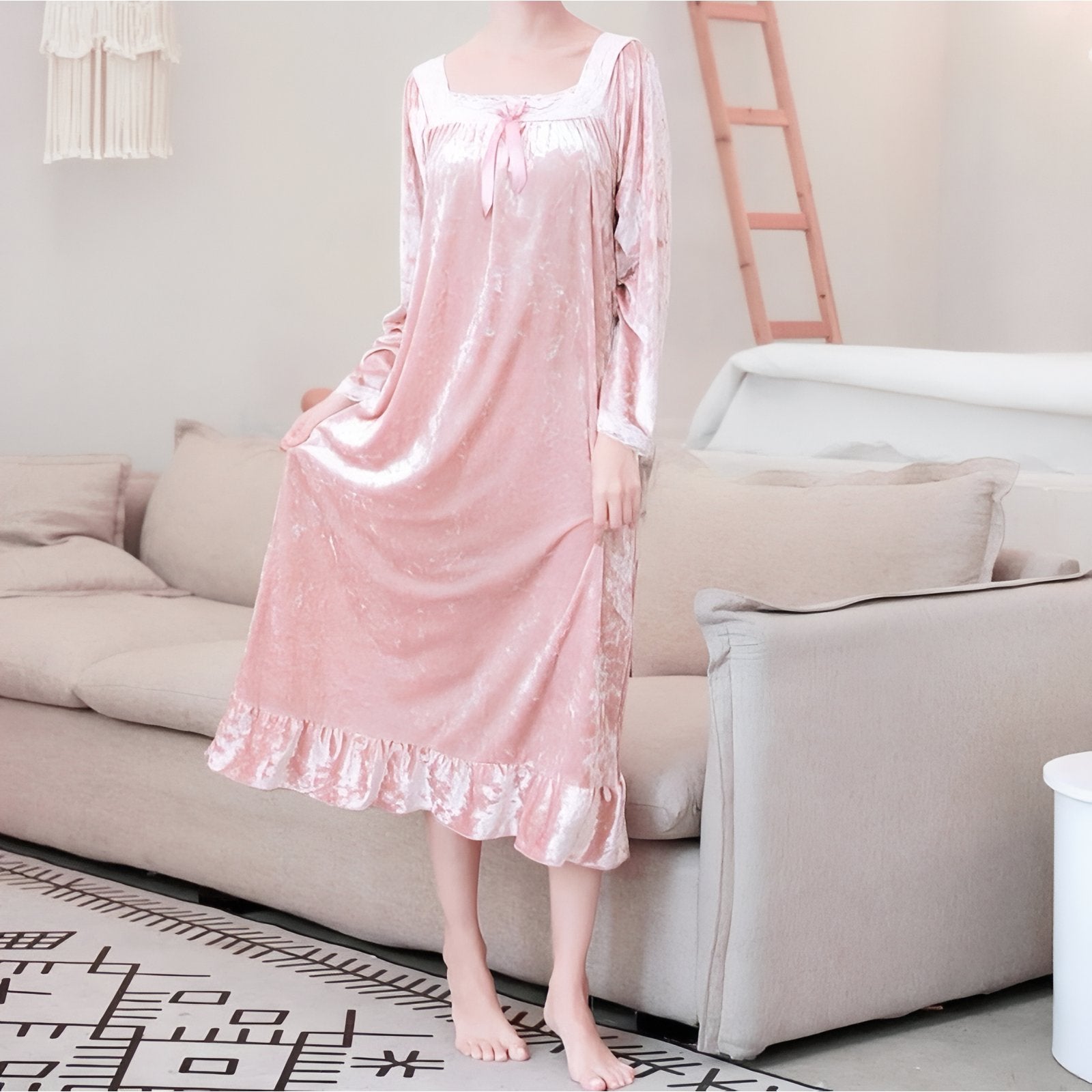 Robe de Nuit Romantique pink 3 M 