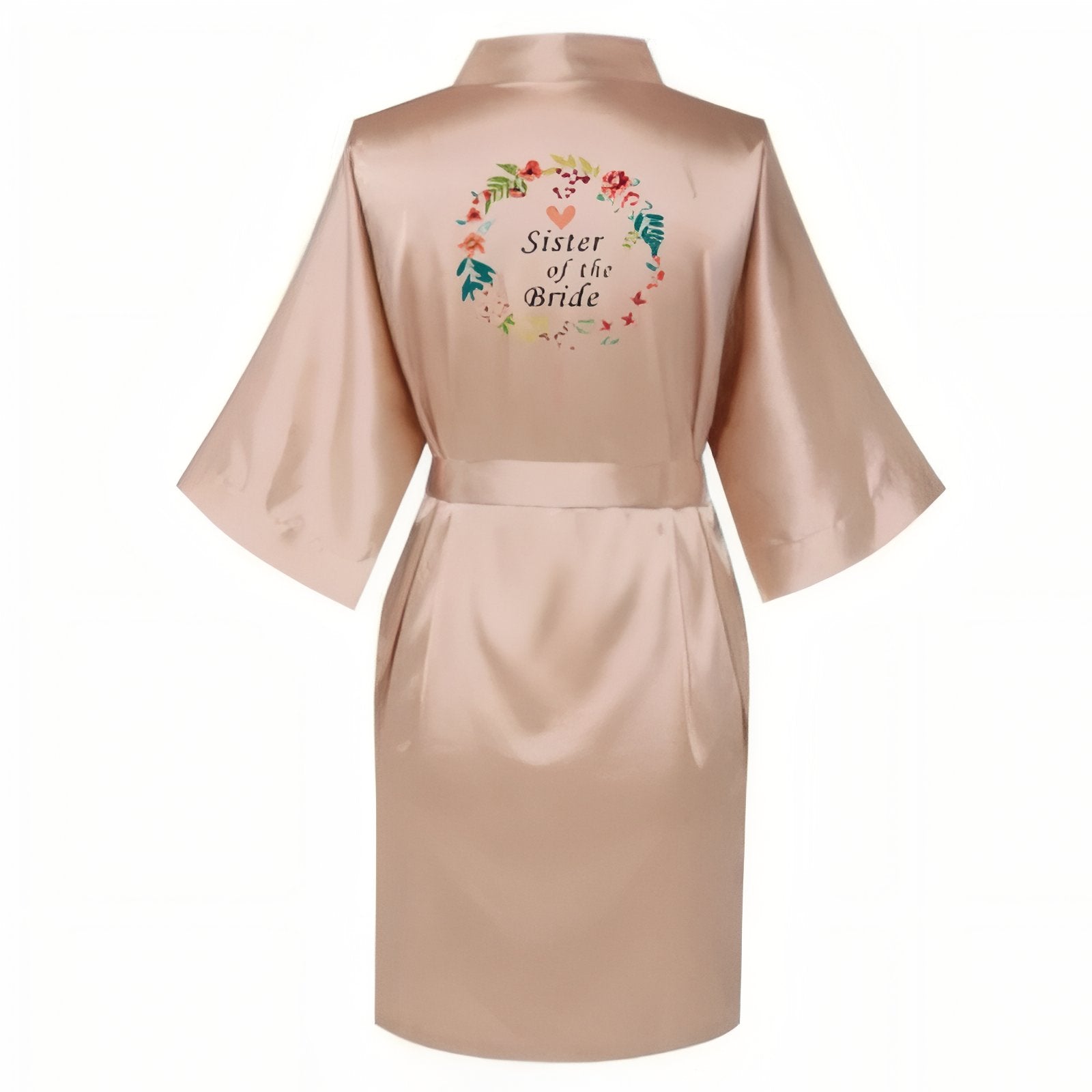 Peignoir Mariée Satin Personnalisé 1 S 