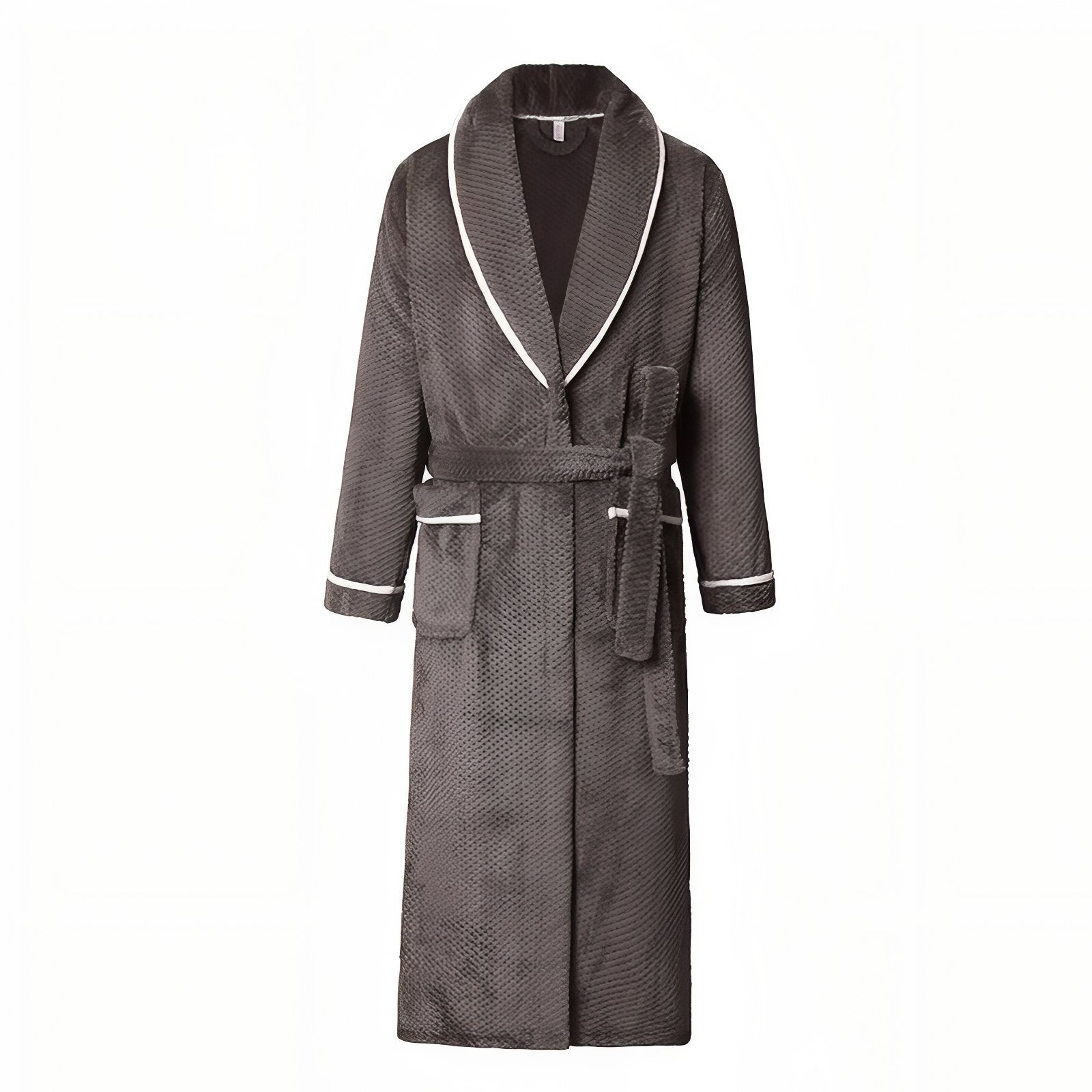 Peignoir Homme Eponge Epais Gris Foncé M 