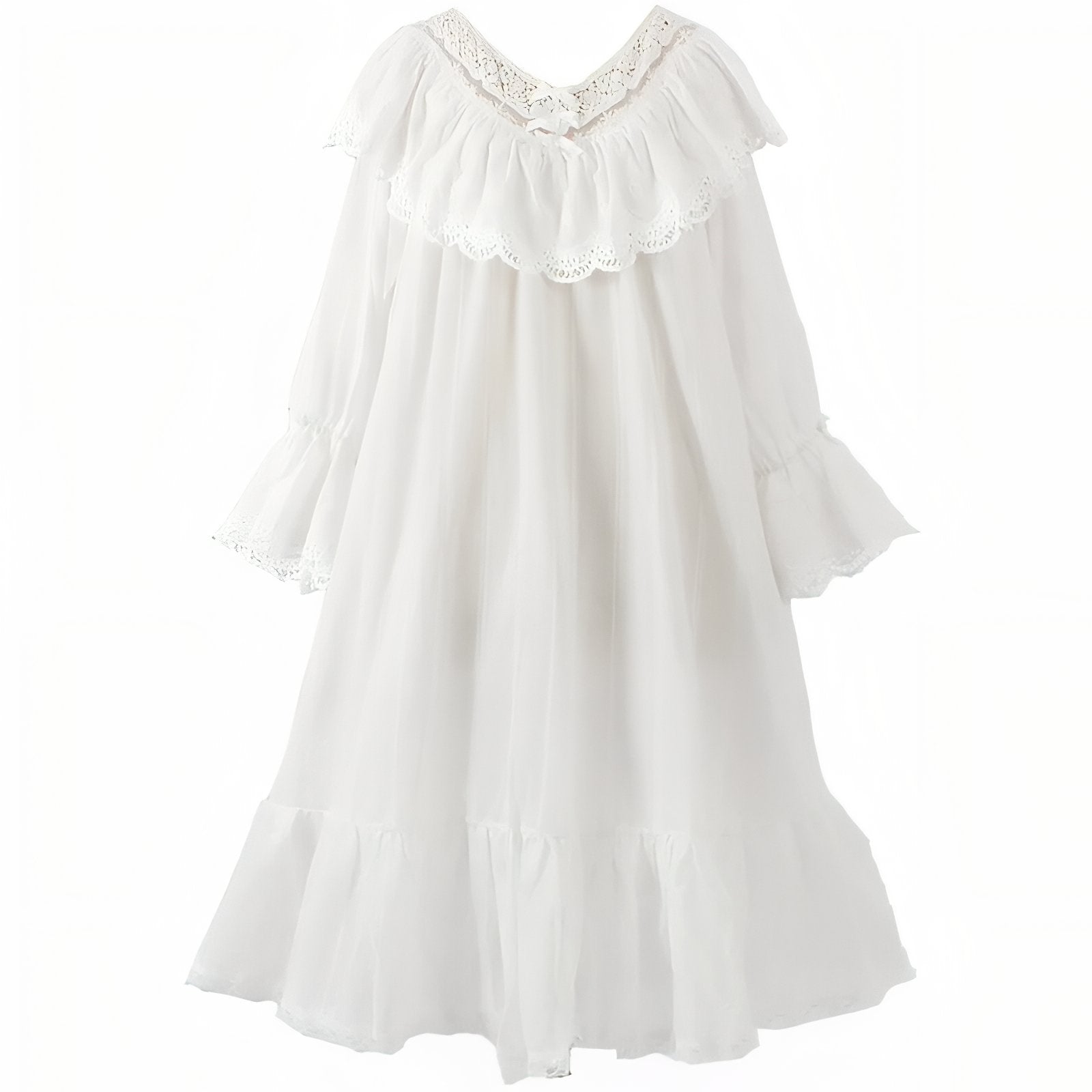 Chemise de Nuit Princesse Blanc Cassé S 
