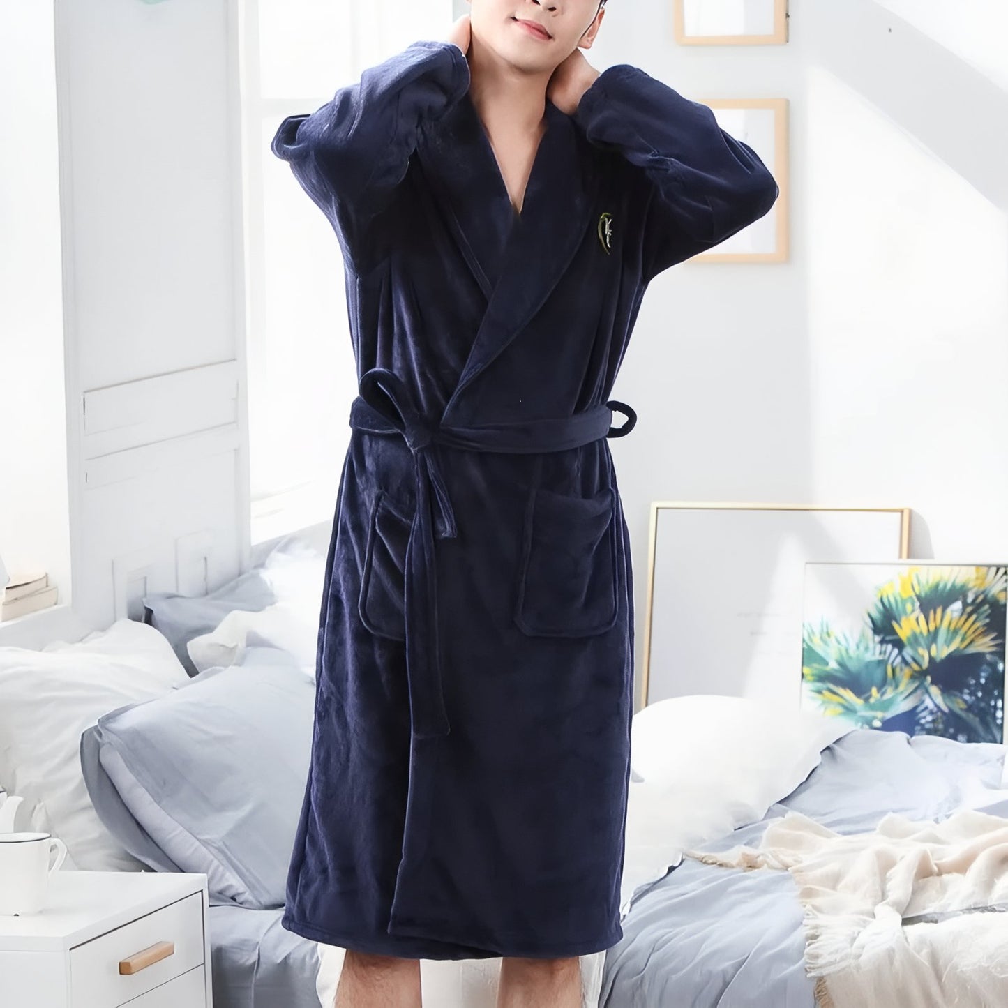 Peignoir Homme Velours Eponge 