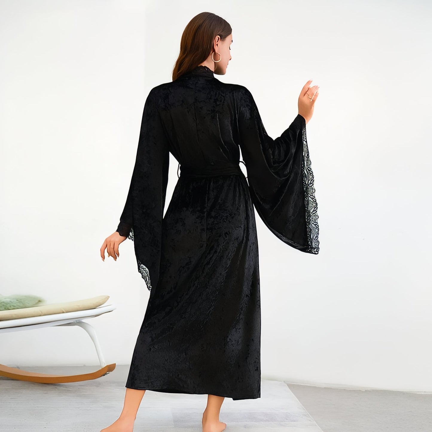 Peignoir Velours Femme Long 