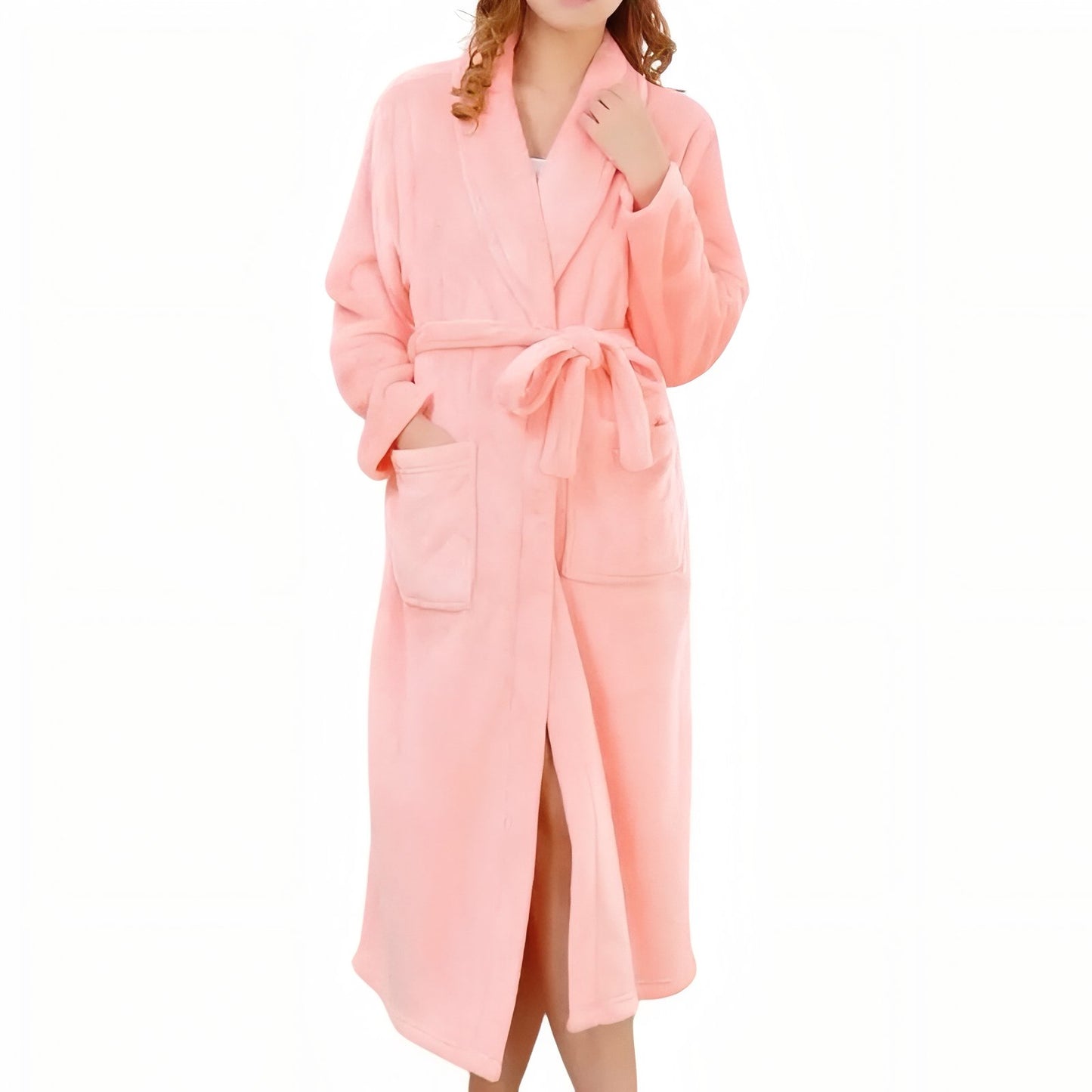 Peignoir De Bain Rose Femme Rose Pâle M 