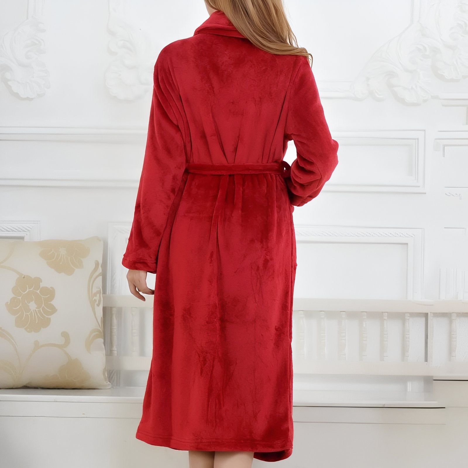 Peignoir De Bain Rouge Femme 