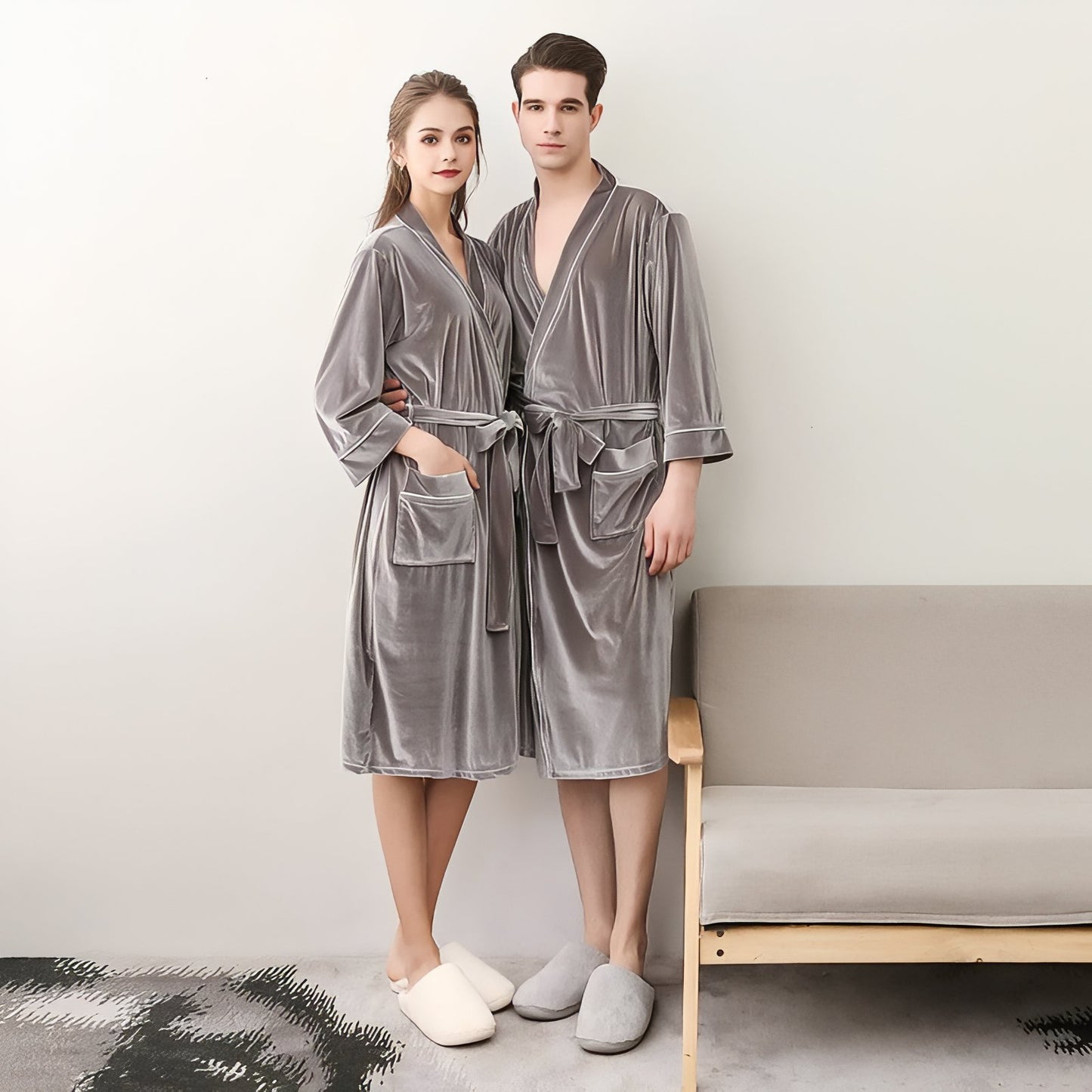 Peignoir Assorti Couple 