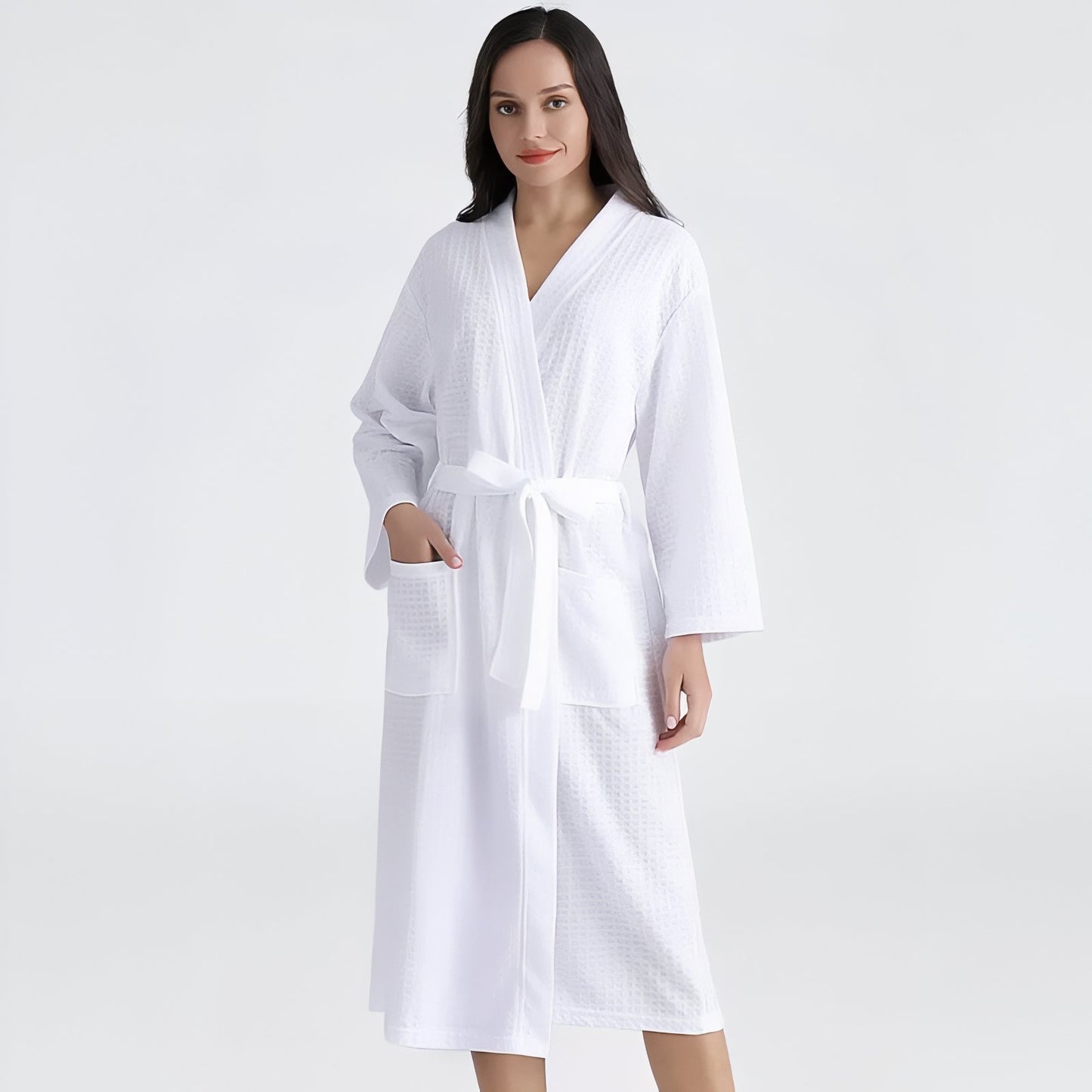 Peignoir Couple Personnalisable Blanc (Femme) M 
