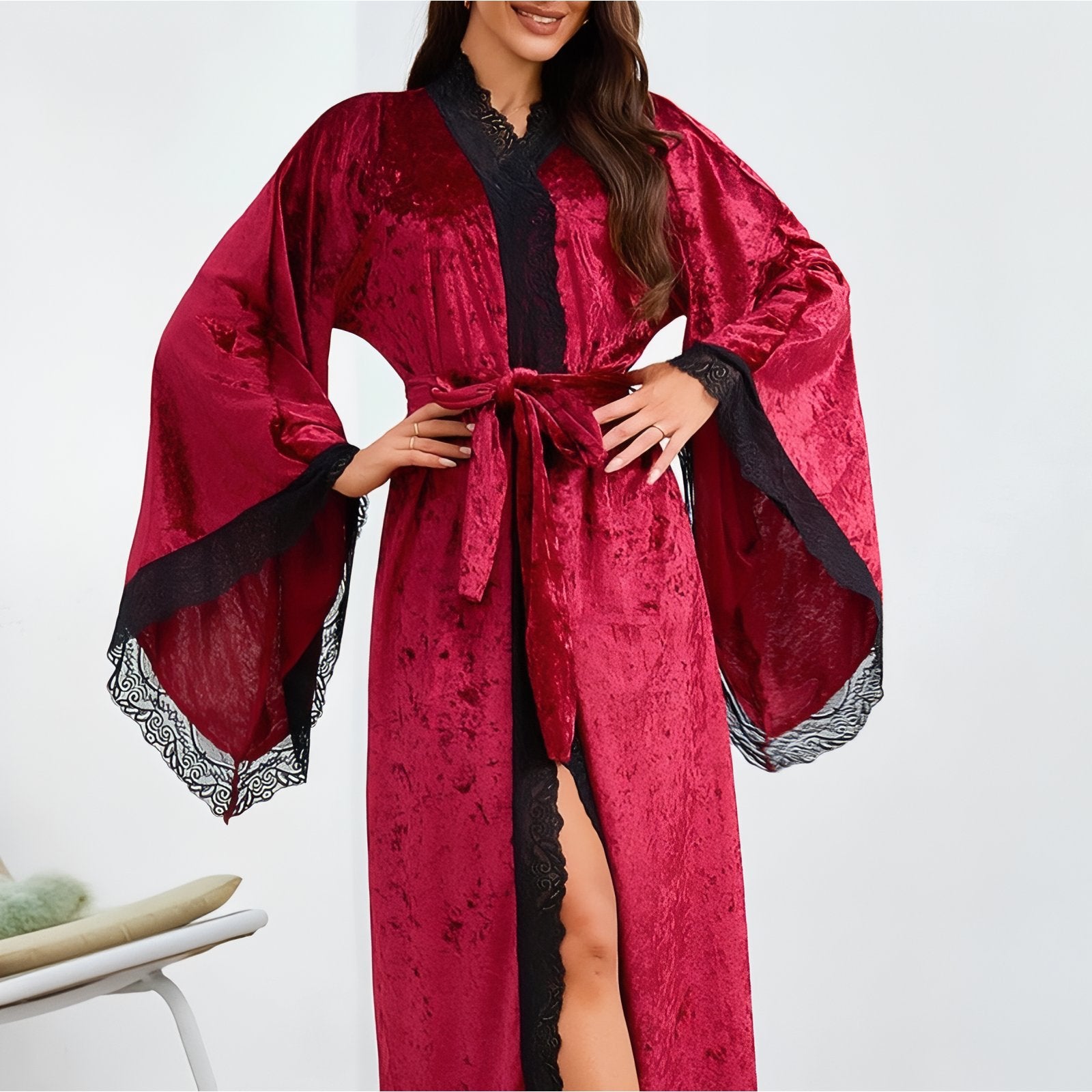 Peignoir Velours Femme Long 