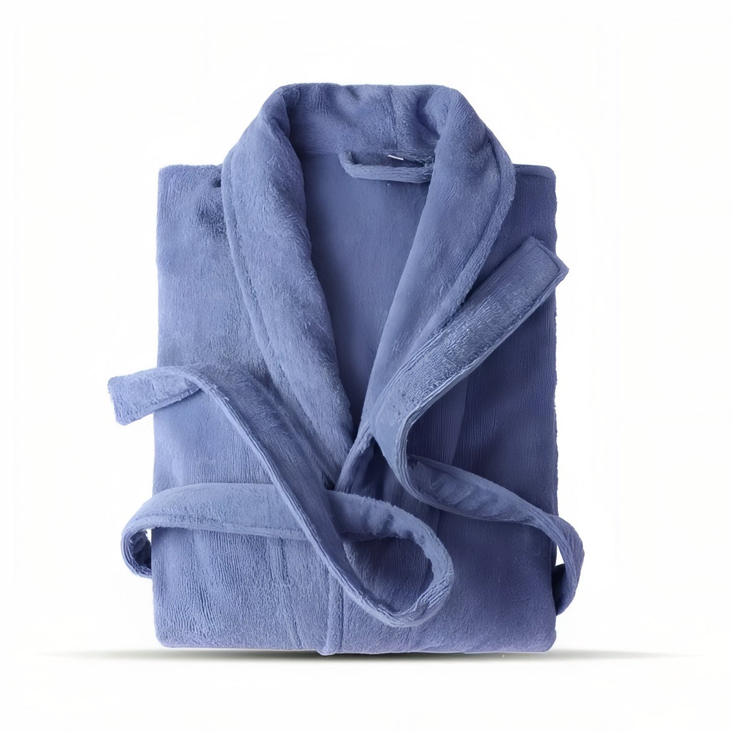 Peignoir Femme 100% Coton Bleu Foncé M 