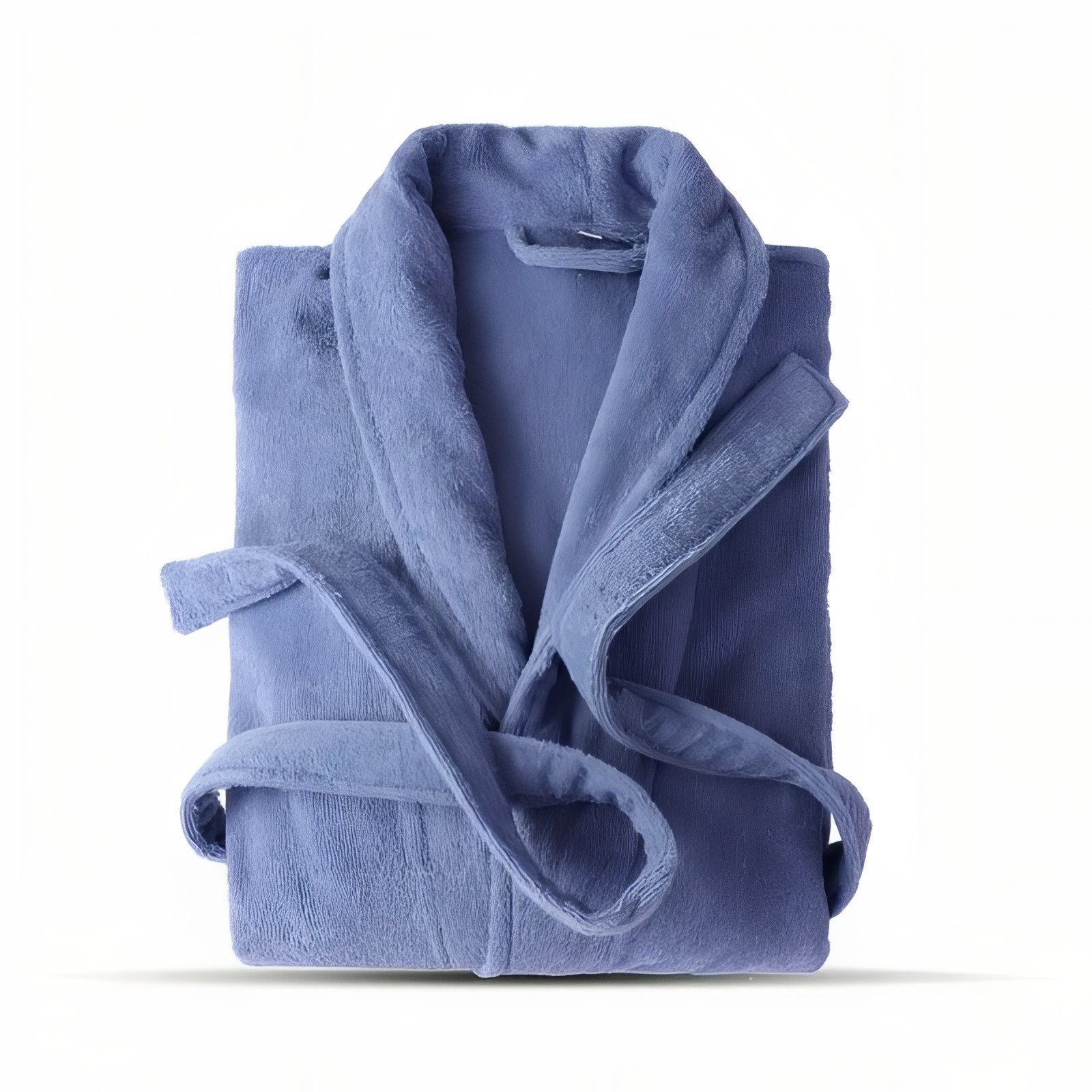 Peignoir Femme 100% Coton Bleu Foncé M 