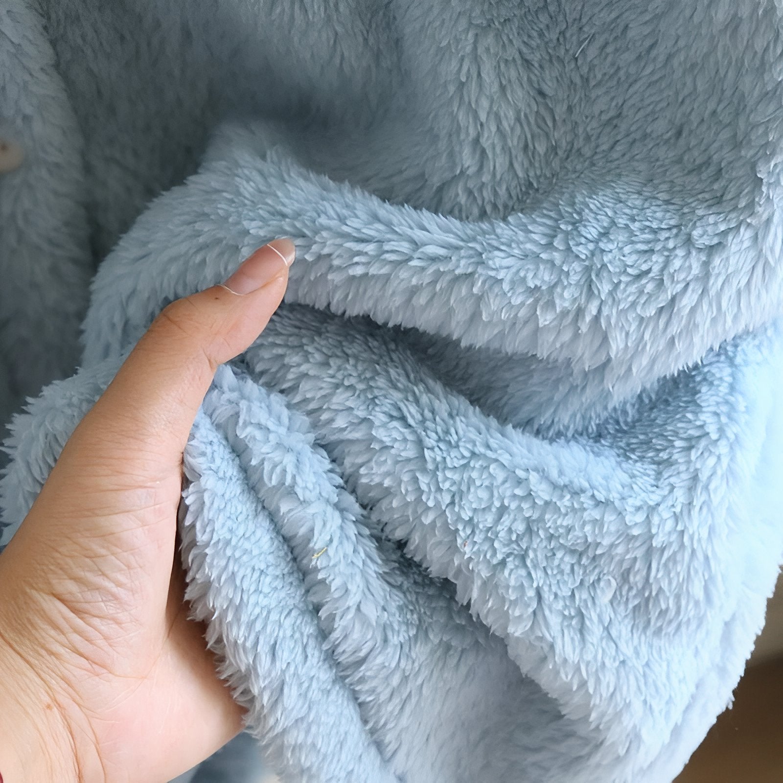 Peignoir en Polaire Femme avec Boutons 